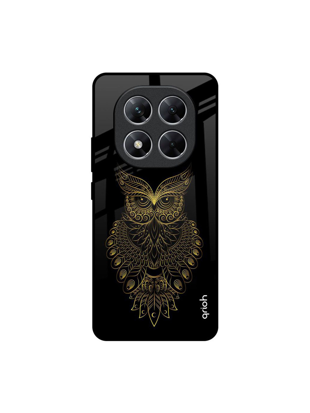 QRIOH Golden Owl Poco X7 5G Impact Resistant Back Case