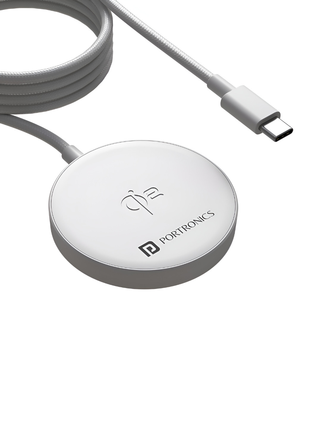 Portronics Quikk 15W Qi2 Certified Fast Charging Wireless Charger