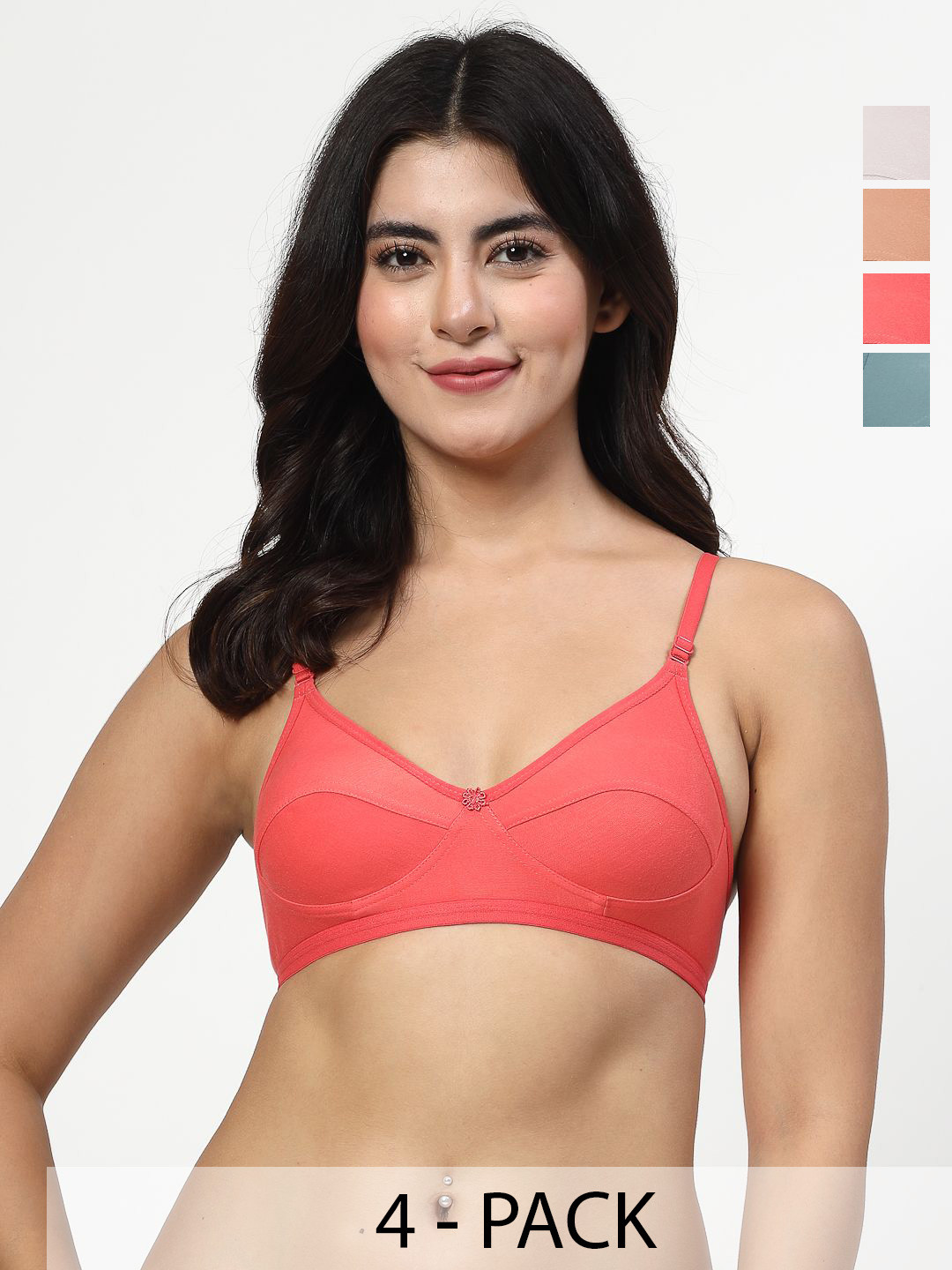 LILY Anpas Pack Of 4 Full Coverage Everyday Bra
