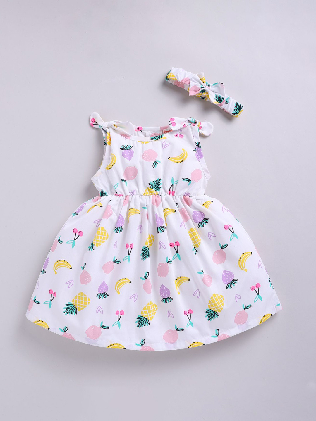 SNUGGLY MONKEY Tropical Printed Fit & Flare Dress