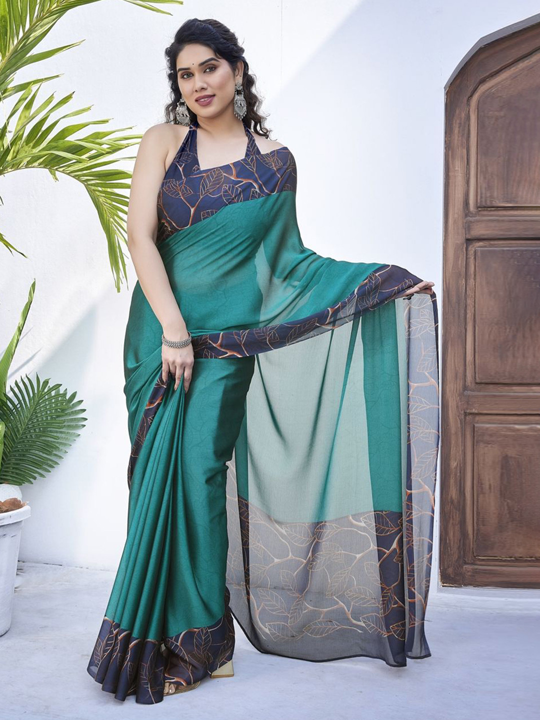 KALINI Floral Printed Saree