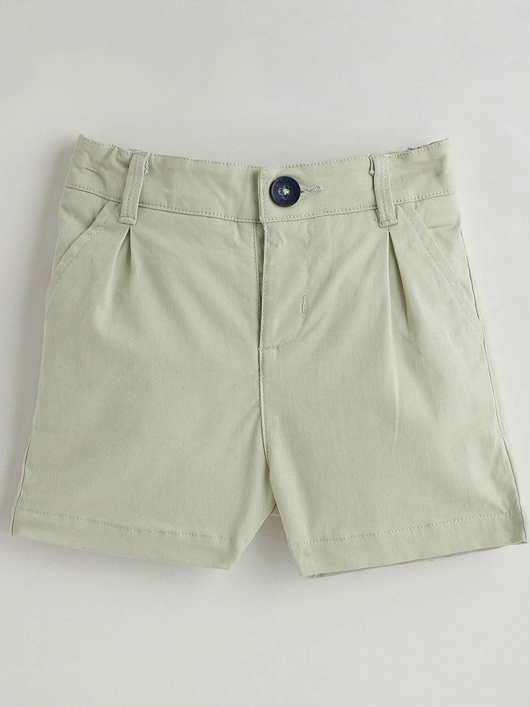 One Friday Infant Mint Regular Solid Shorts