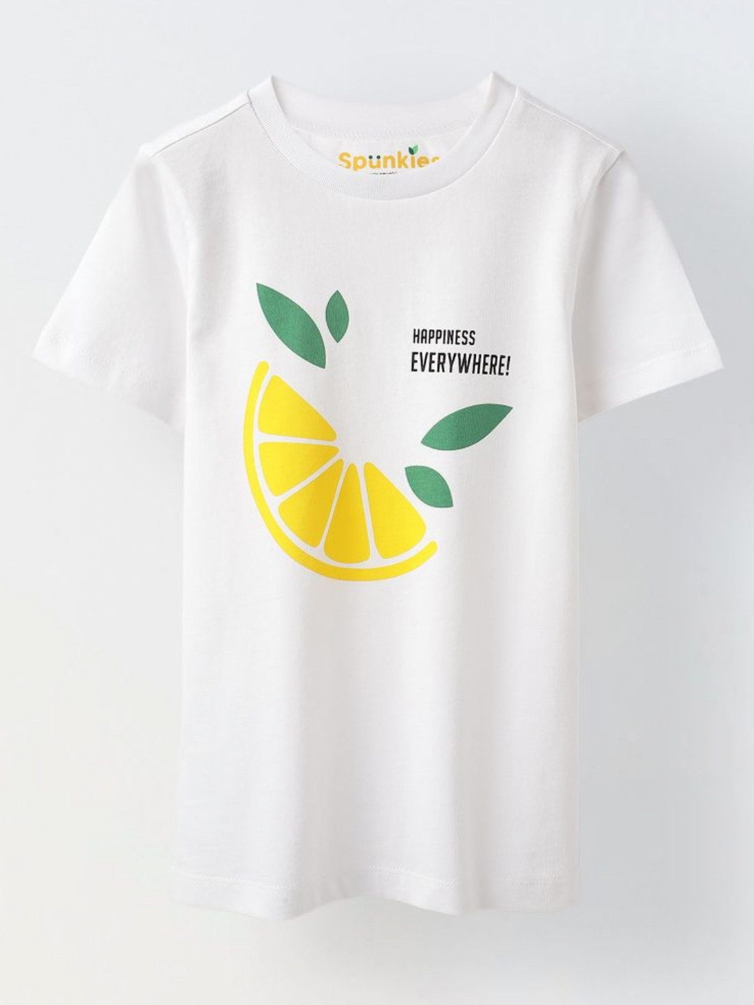 SPUNKIES Girls Graphic Printed Round Neck Cotton T-shirt