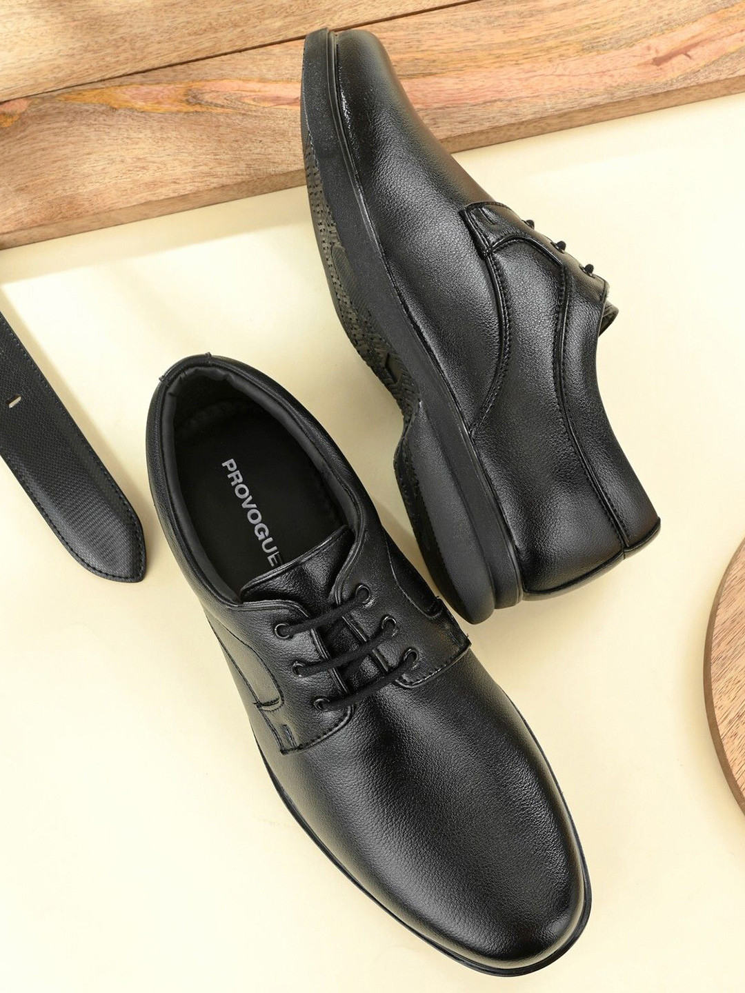 Provogue Men Textured Formal Derbys