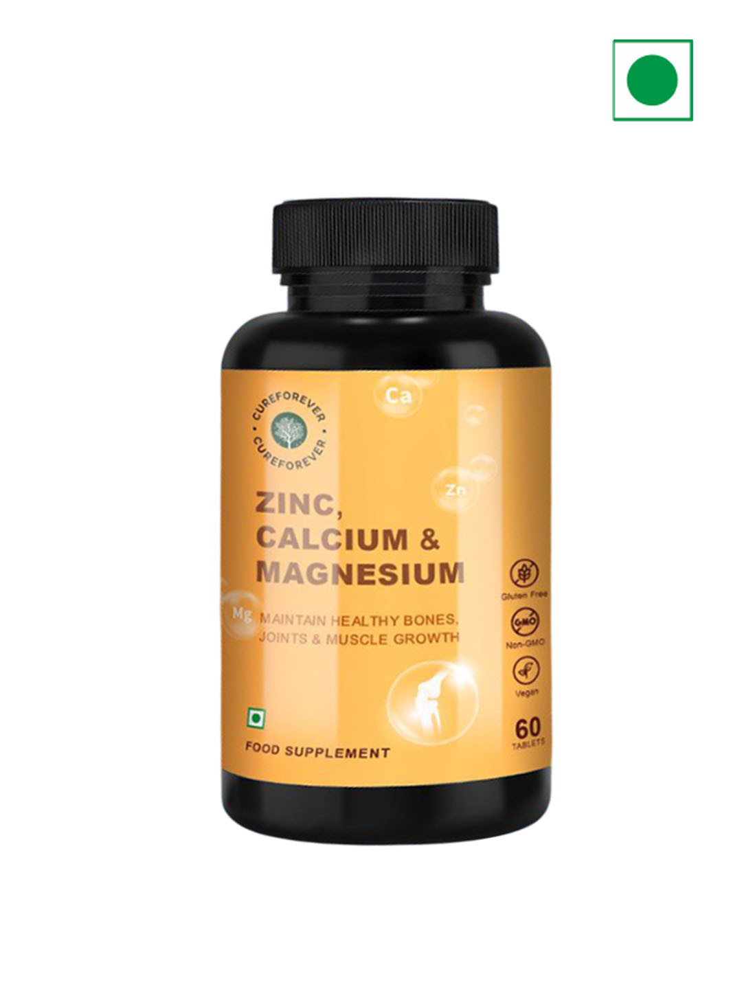 CureForever Zinc, Calcium & Magnesium Tablet For Immunity - 60 Tablets