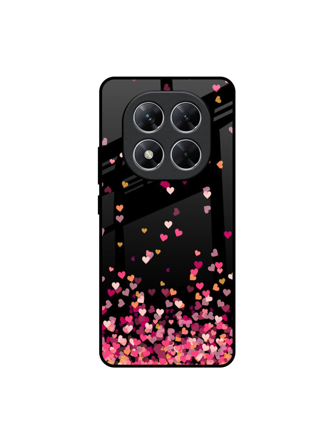 QRIOH Heart Rain Fall Poco X7 5G Impact Resistant Back Case