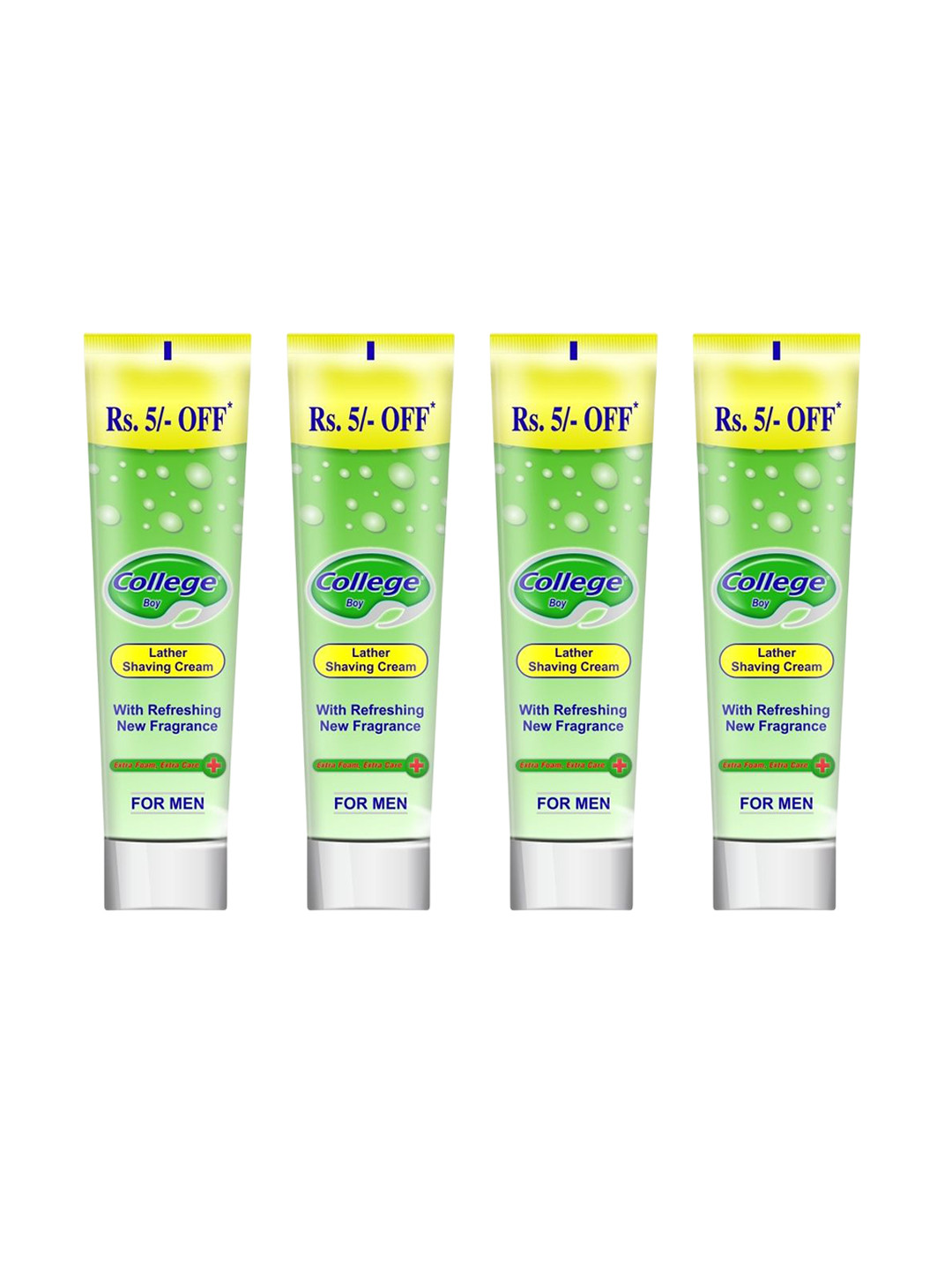 VETONI Men Set Of 4 College Boy Lather Shaving Cream- 120 g Each