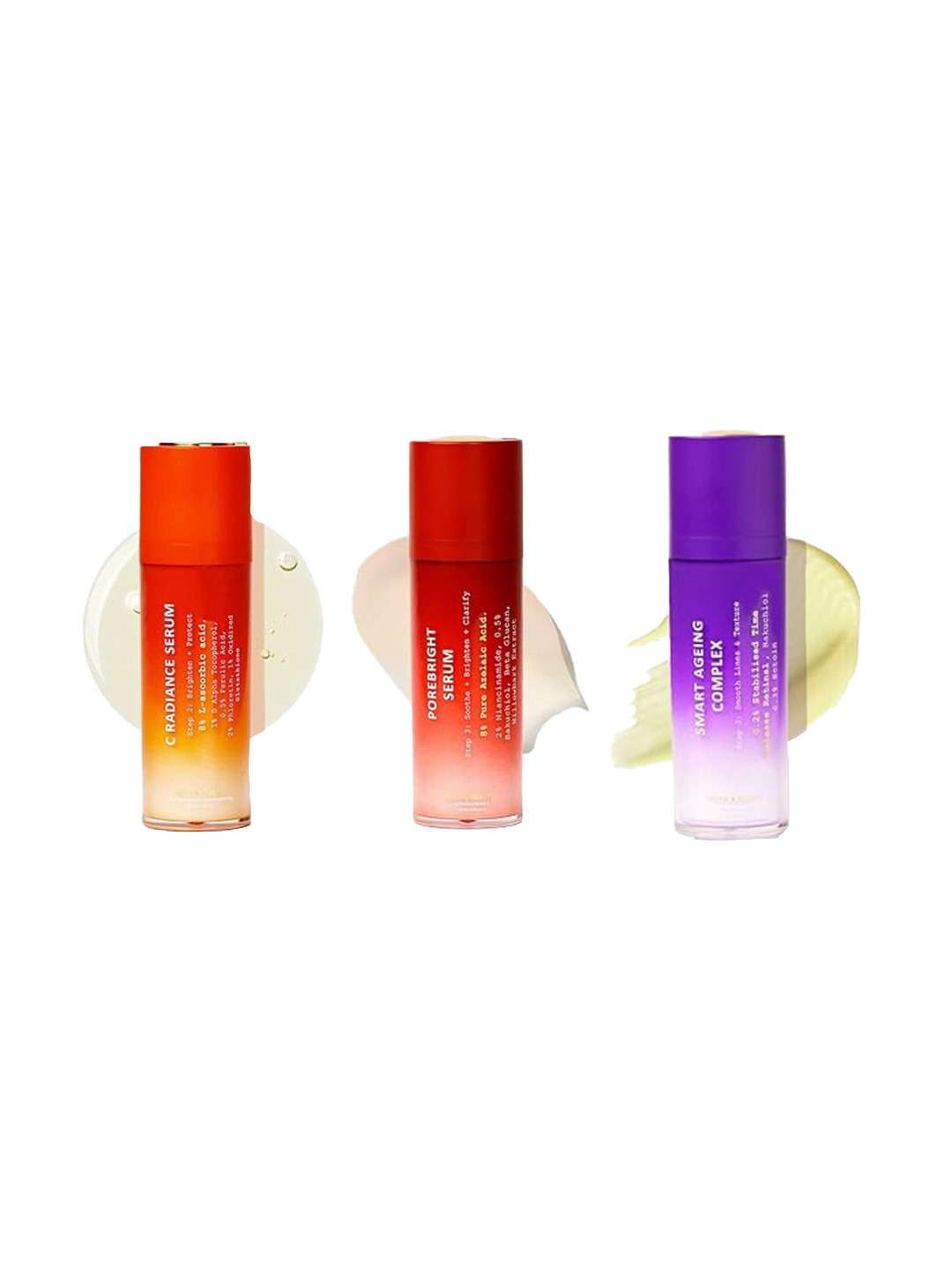 Truth & Beauty Set Of 3 Pore Bright Serum-35 ml C Radiance & Ageing Complex - 30 ml Each