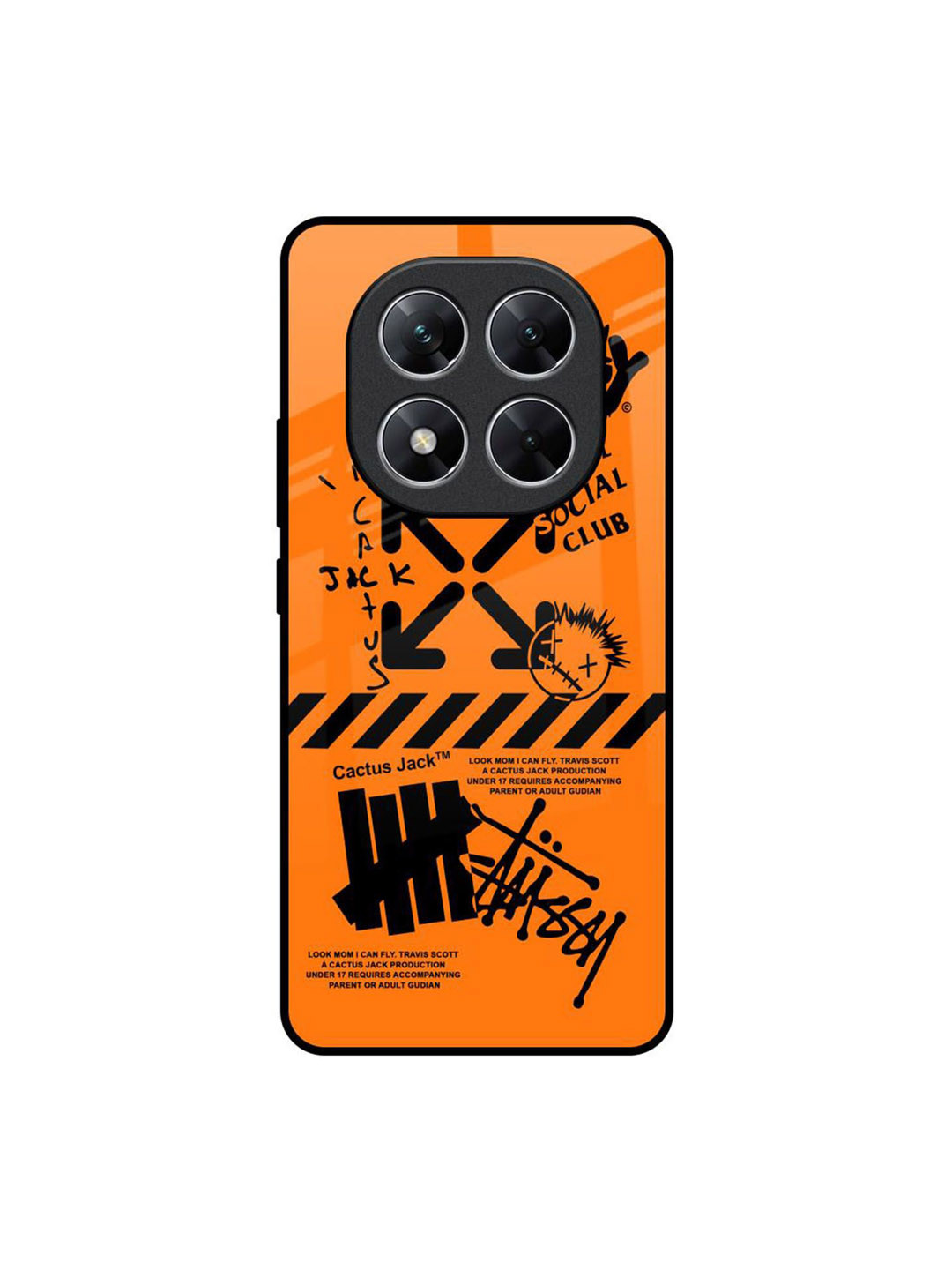 QRIOH Anti Social Club Poco X7 5G Impact Resistant Back Case