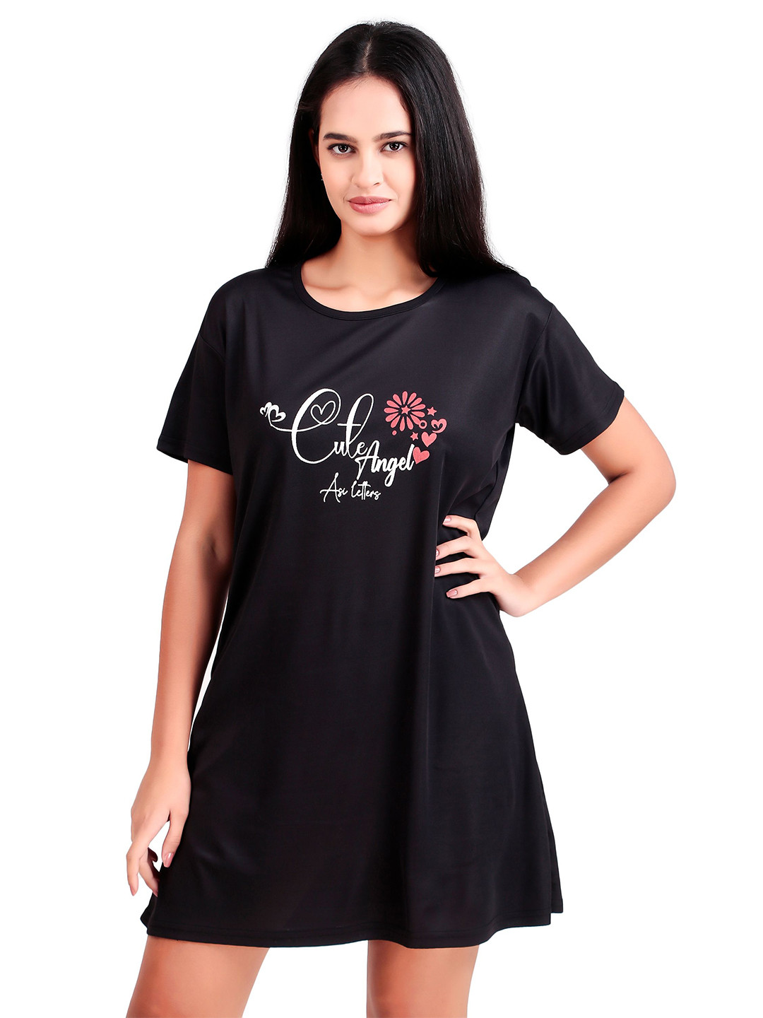 BOMBSHELL Printed T-Shirt Nightdress