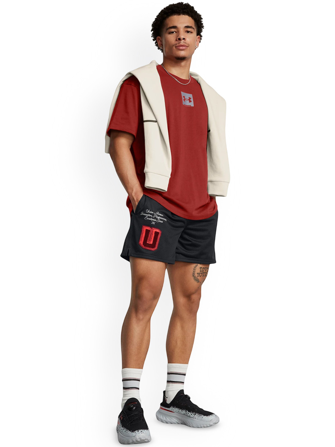 UNDER ARMOUR Icon Mesh Armour Men Relaxed Fit Mid-Rise Shorts