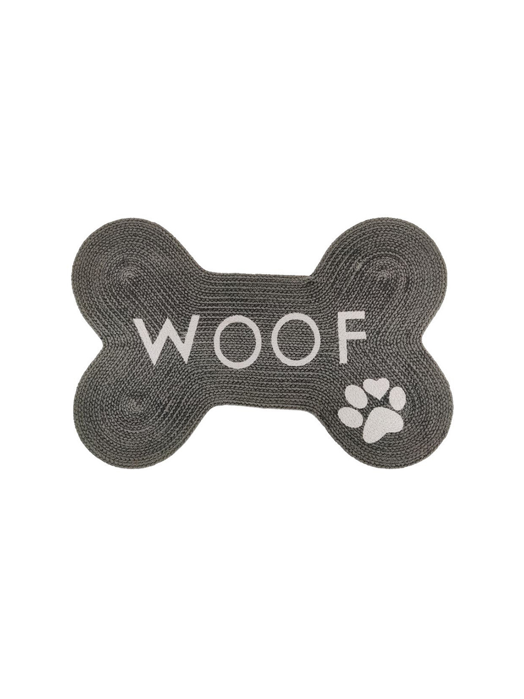Pawpourri - Fine Living For Your Pets Charcoal & White Printed Washable Pet Mat For Dog