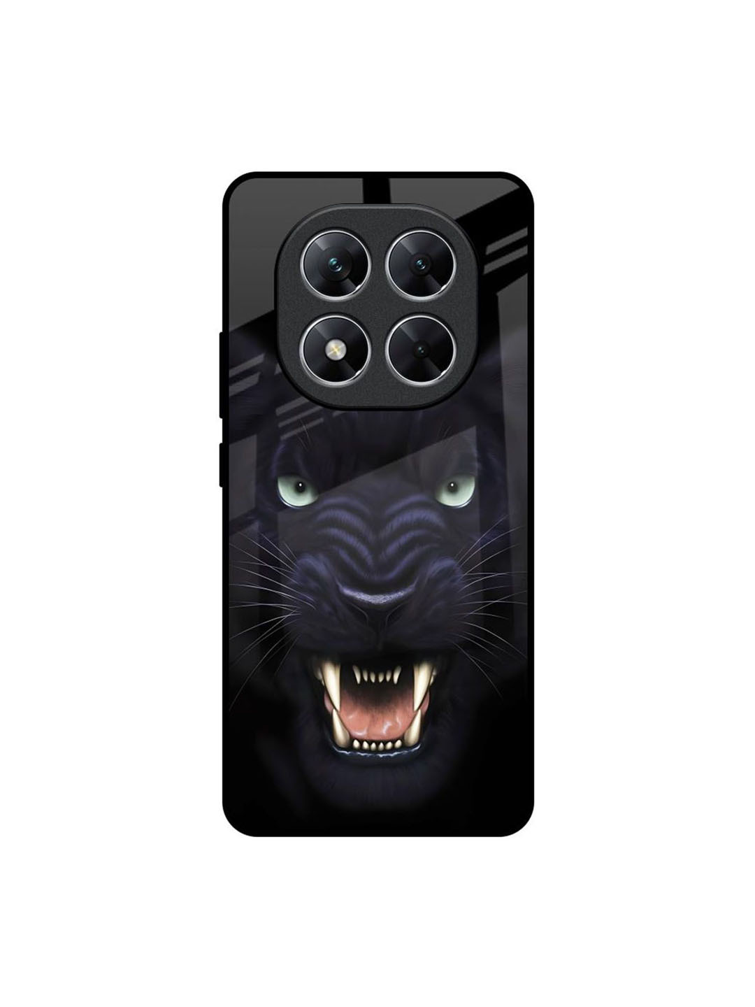 QRIOH Angry Black Leopard Poco X7 5G Impact Resistant Back Case