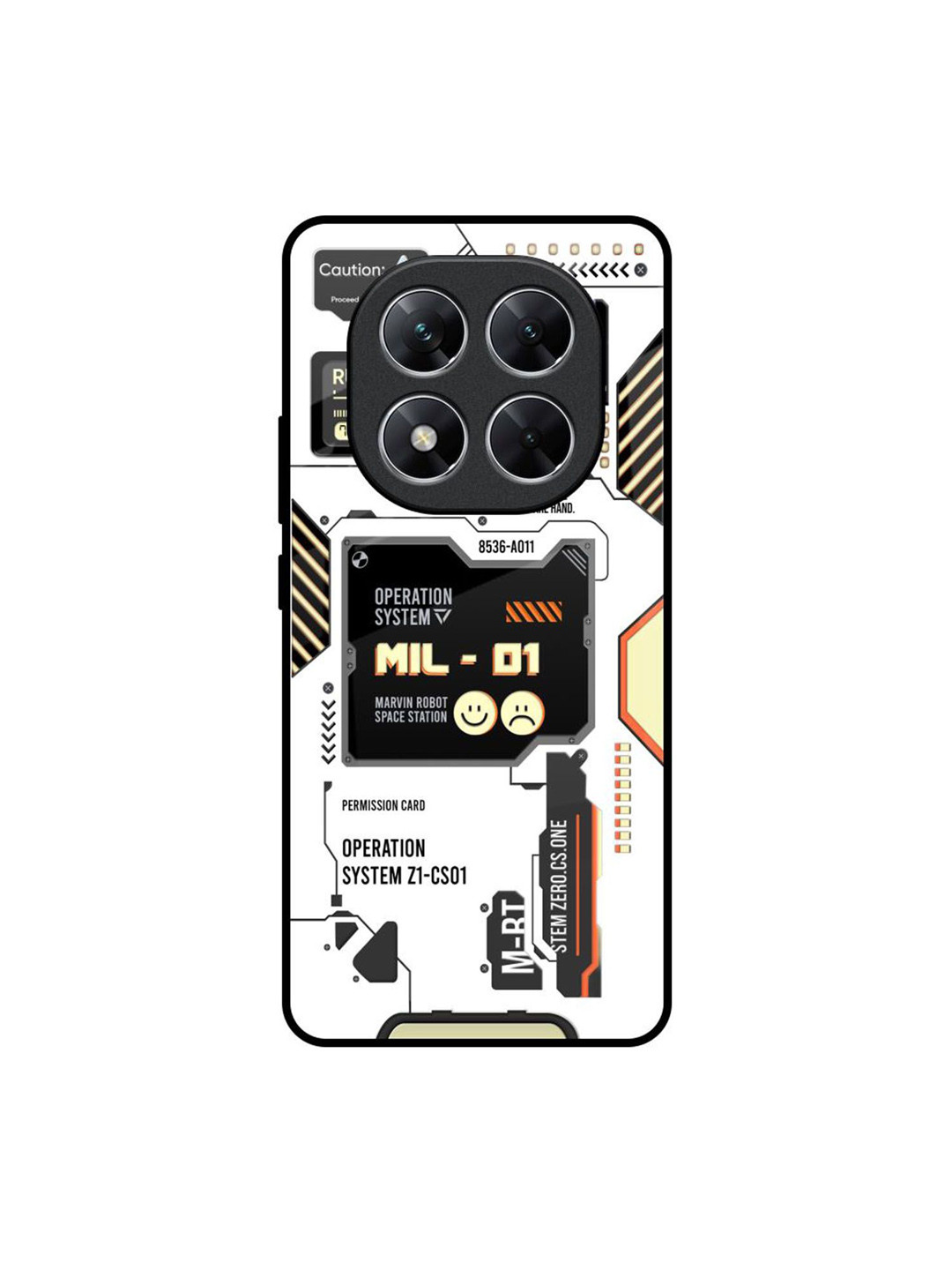 QRIOH Tech Display Poco X7 5G Impact Resistant Back Case