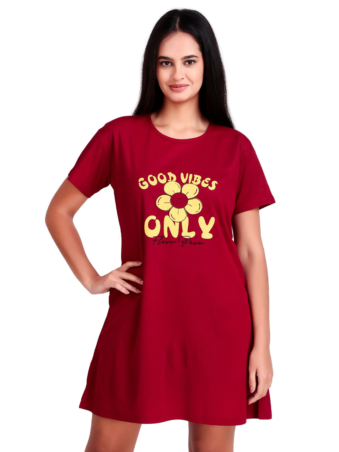 BOMBSHELL Printed T-Shirt Nightdress