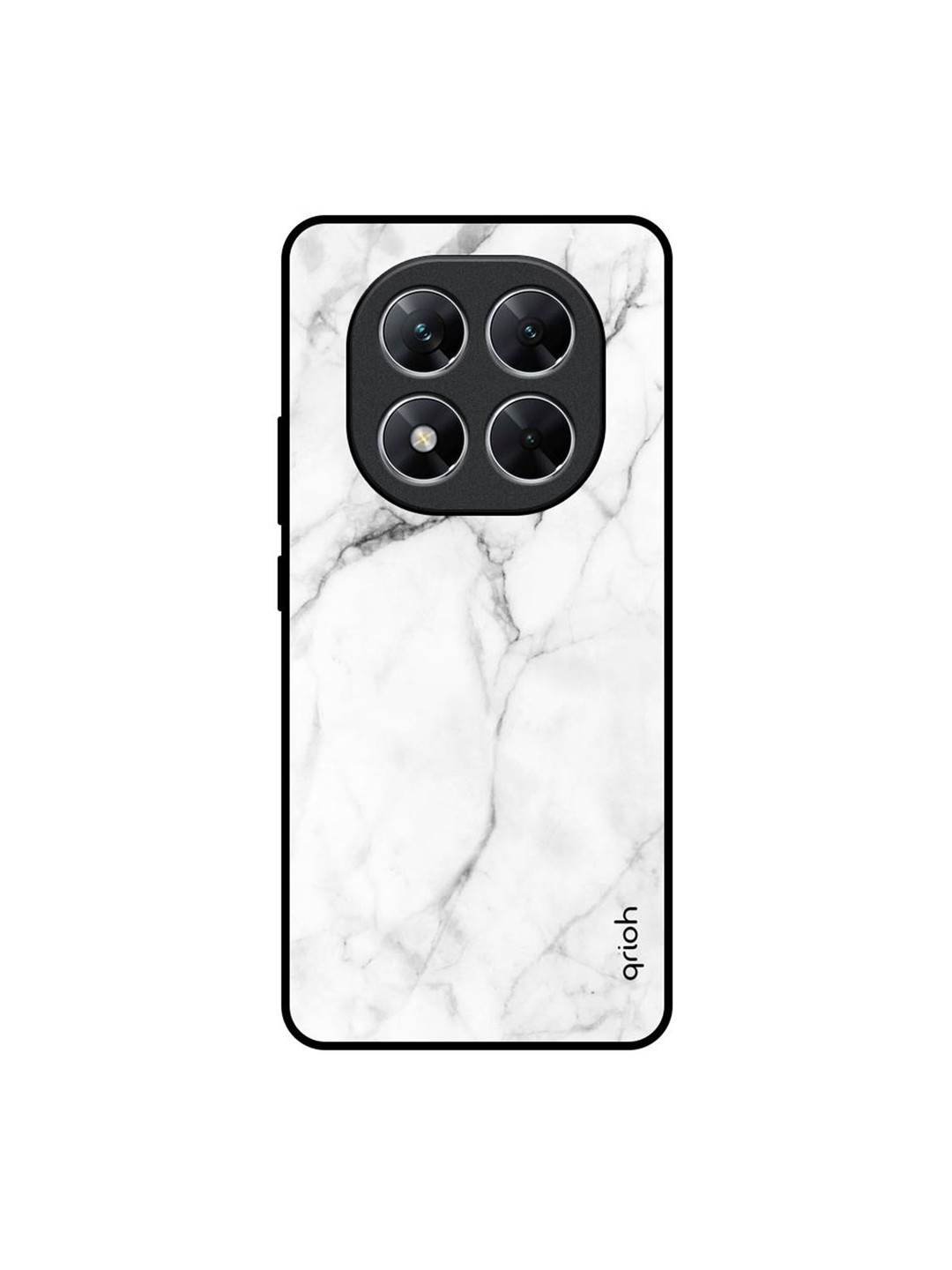 QRIOH Modern White Marble Poco X7 5G Impact Resistant Back Case