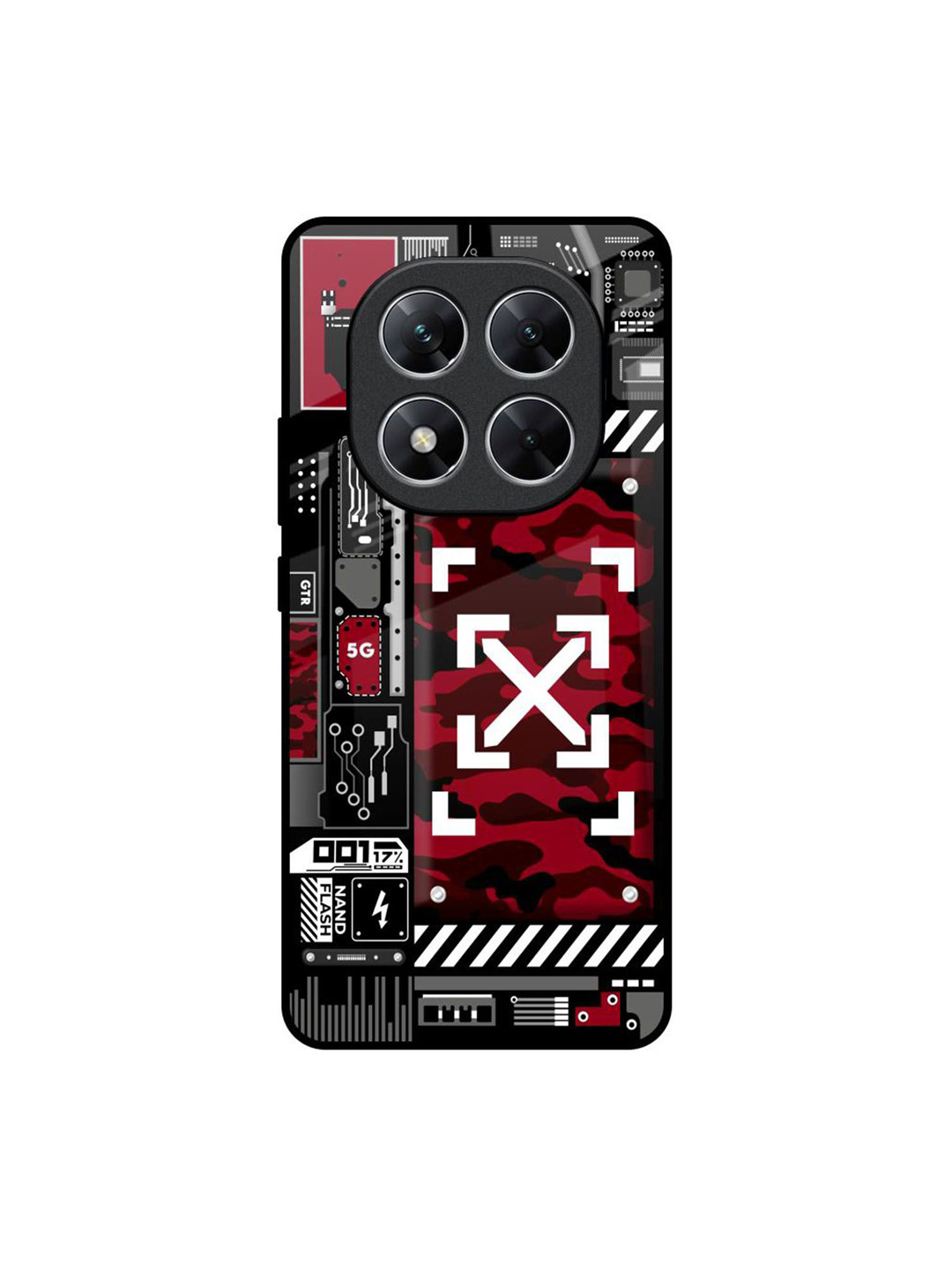 QRIOH Technology Art Poco X7 5G Impact Resistant Back Case
