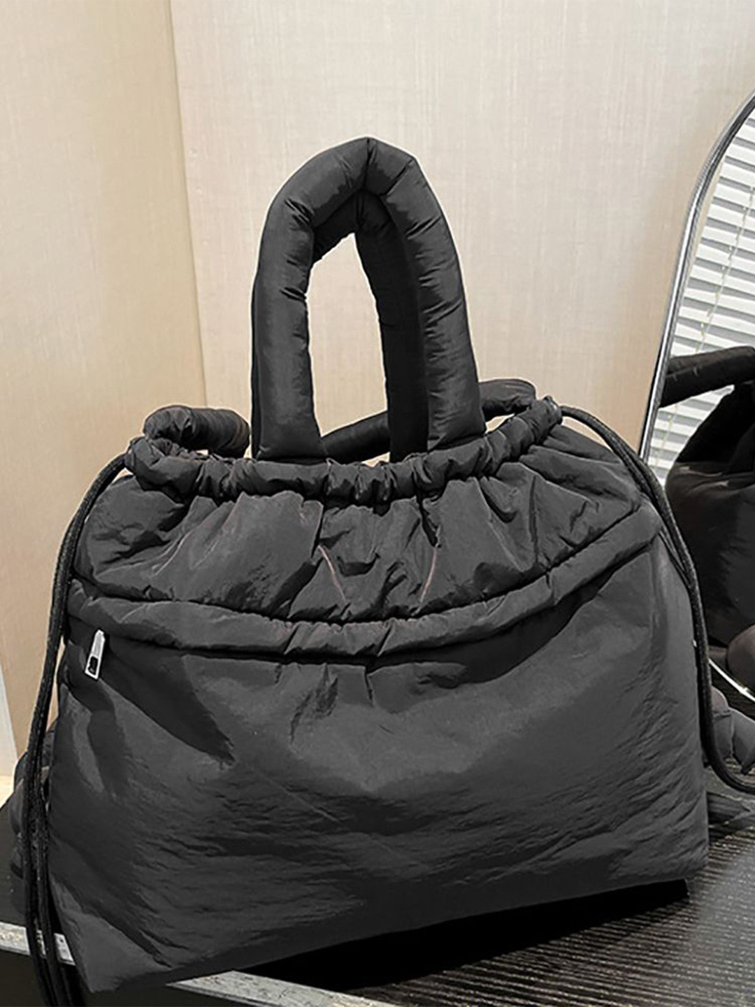 StyleCast x Revolte Women Solid Bucket Cotton Hobo Bag