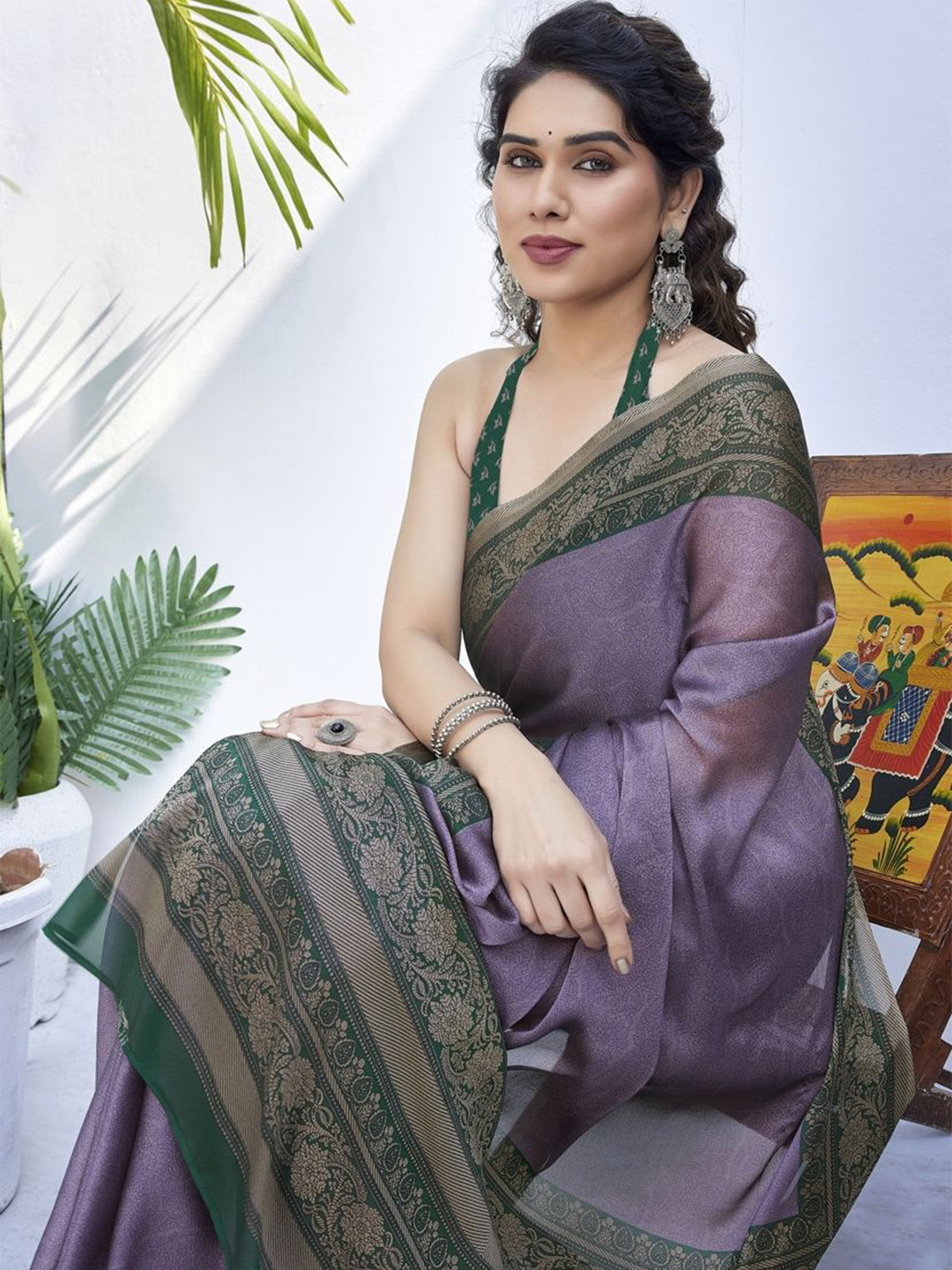 KALINI Floral Printed Saree