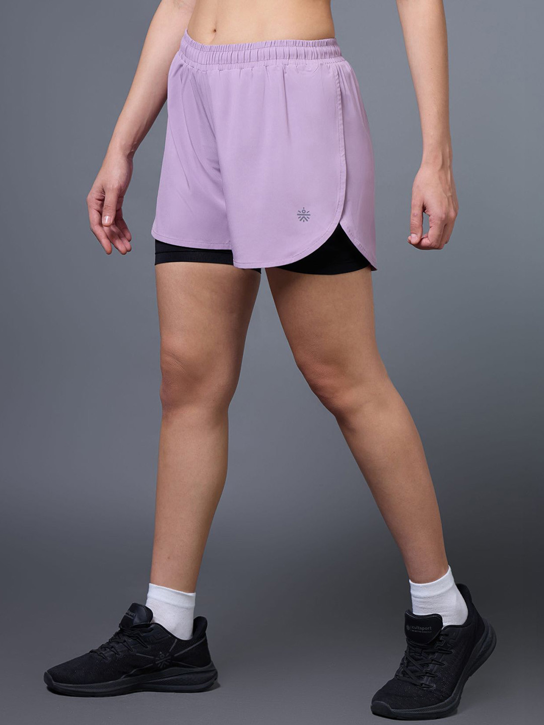CULT Women Lavender Pro Running Shorts