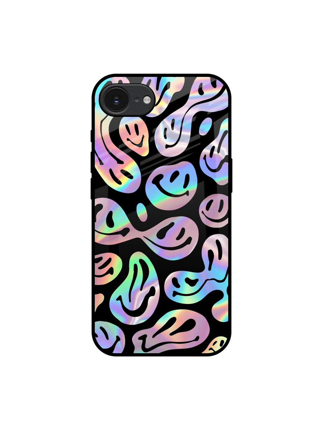 QRIOH Acid Smile Apple iPhone 16e Impact Resistant Back Case