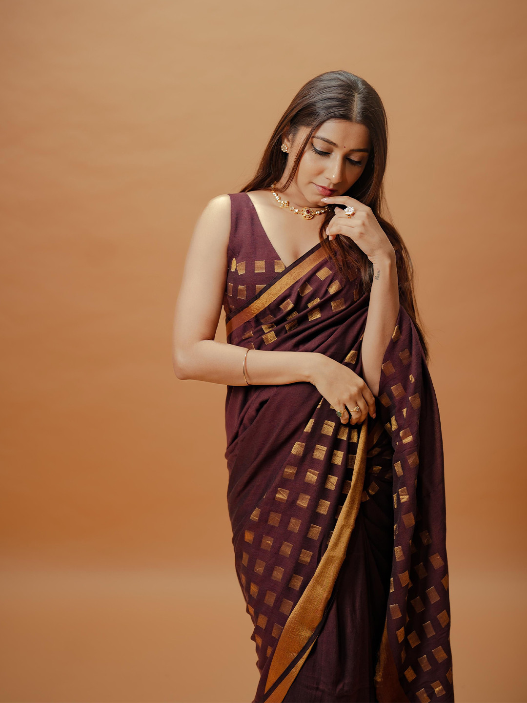 Eternity by sakshi Woven Design Zari Saree