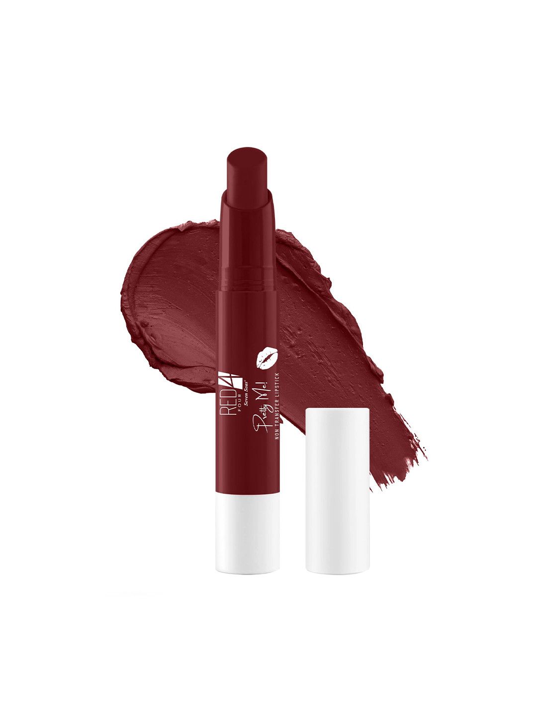 RED 4 Non Transfer Matte Bullet Lipstick - 3.8 g Deep Maroon - 10