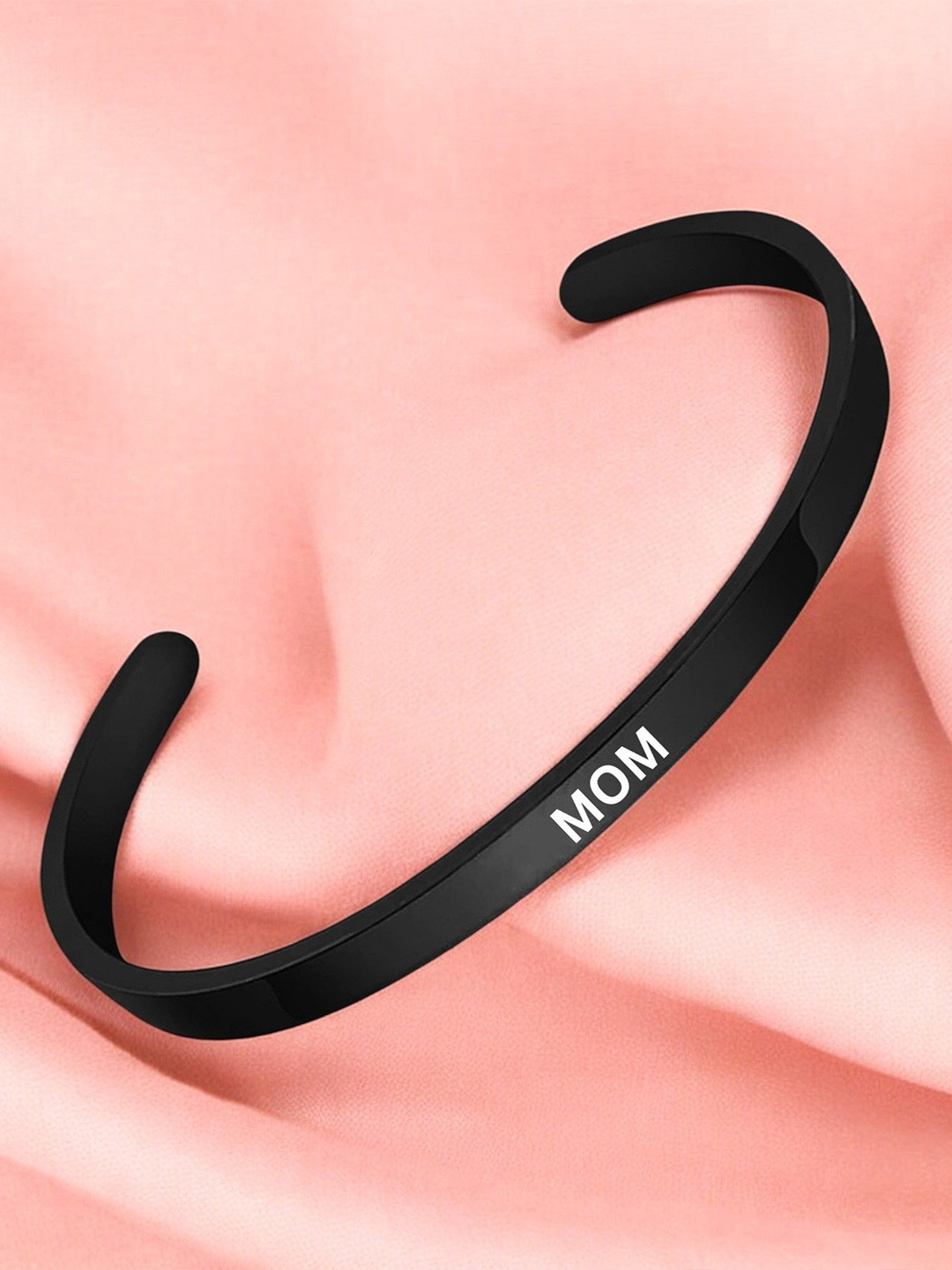 M Men Style Men Stainless Steel Mom Memorial Jewelry Sympathy Kada Bracelet