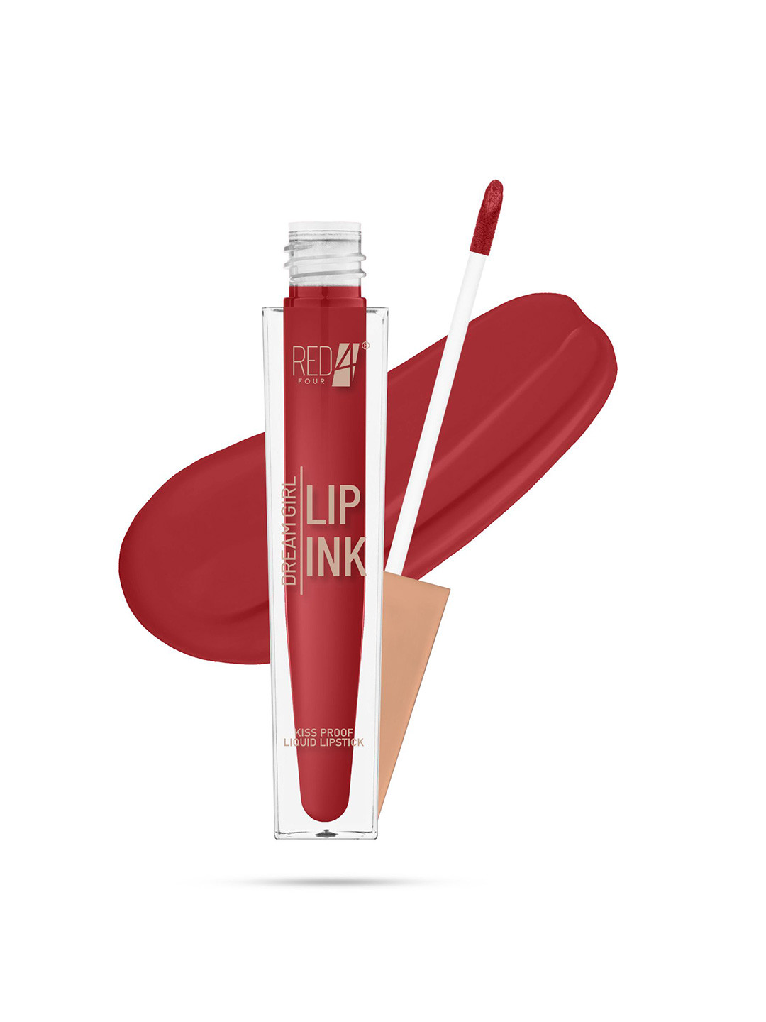 RED 4 Dream Girl Lip Ink Kiss Proof Matte Liquid Lipstick - 6 ml - Shade - 123