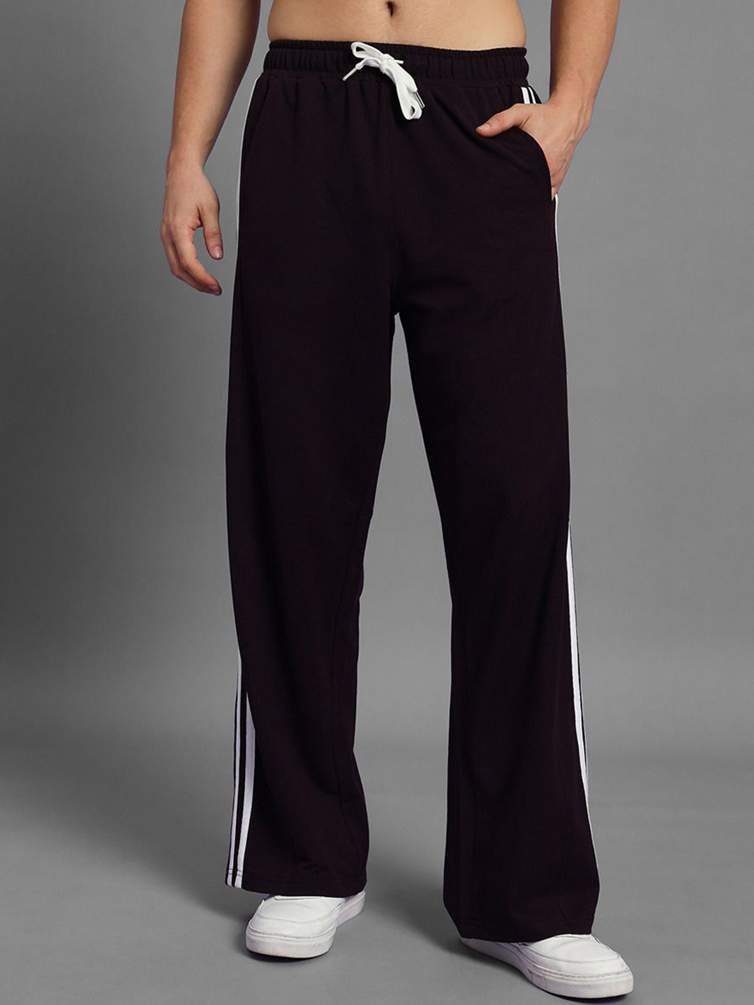 Dogman Men Bell Bottom Style Relaxed-Fit Joggers Track Pants