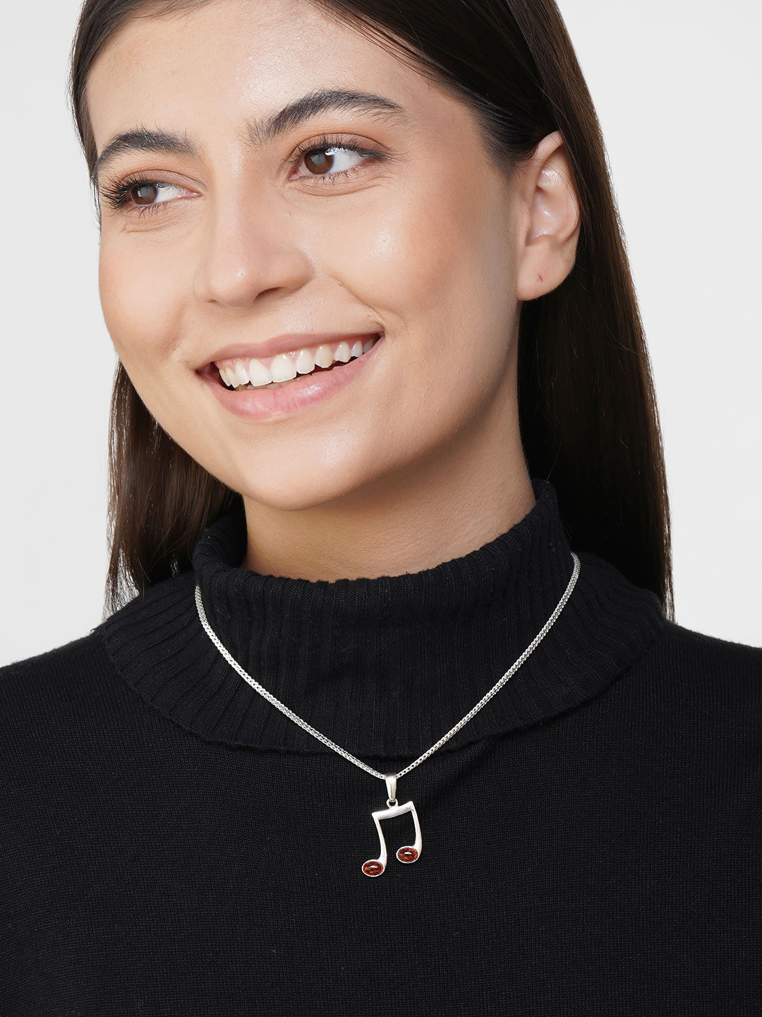 Asteri Shine On Sterling Silver European Baltic Beam Music Note Pendant