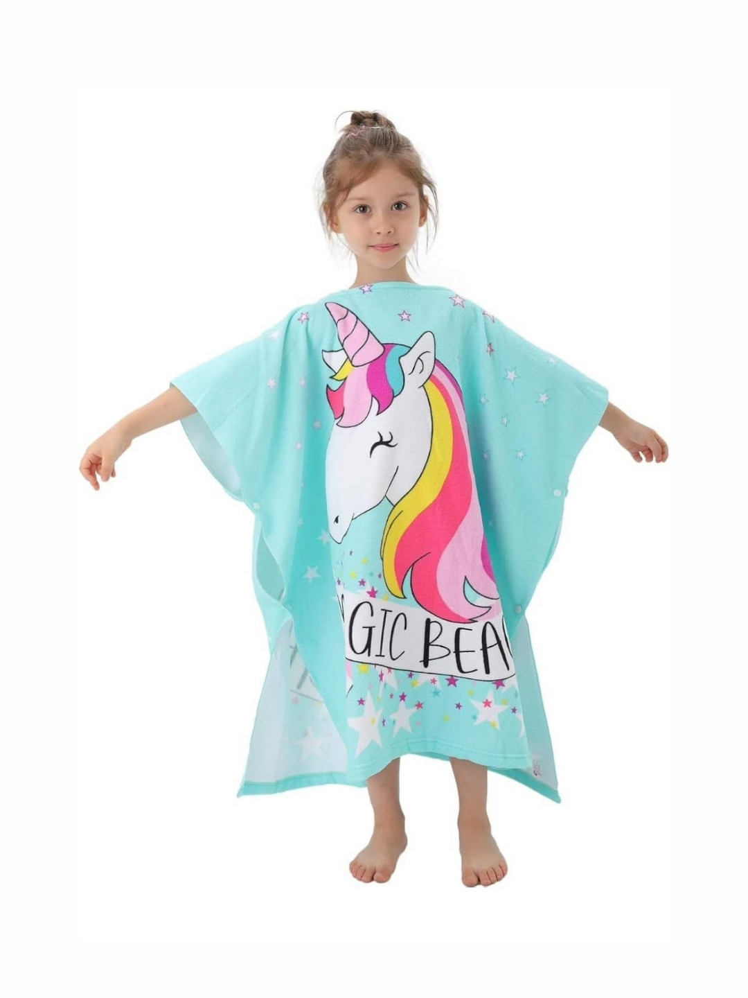 Butterthief Green 2 Pieces Printed Cotton 210 GSM Bath Towel