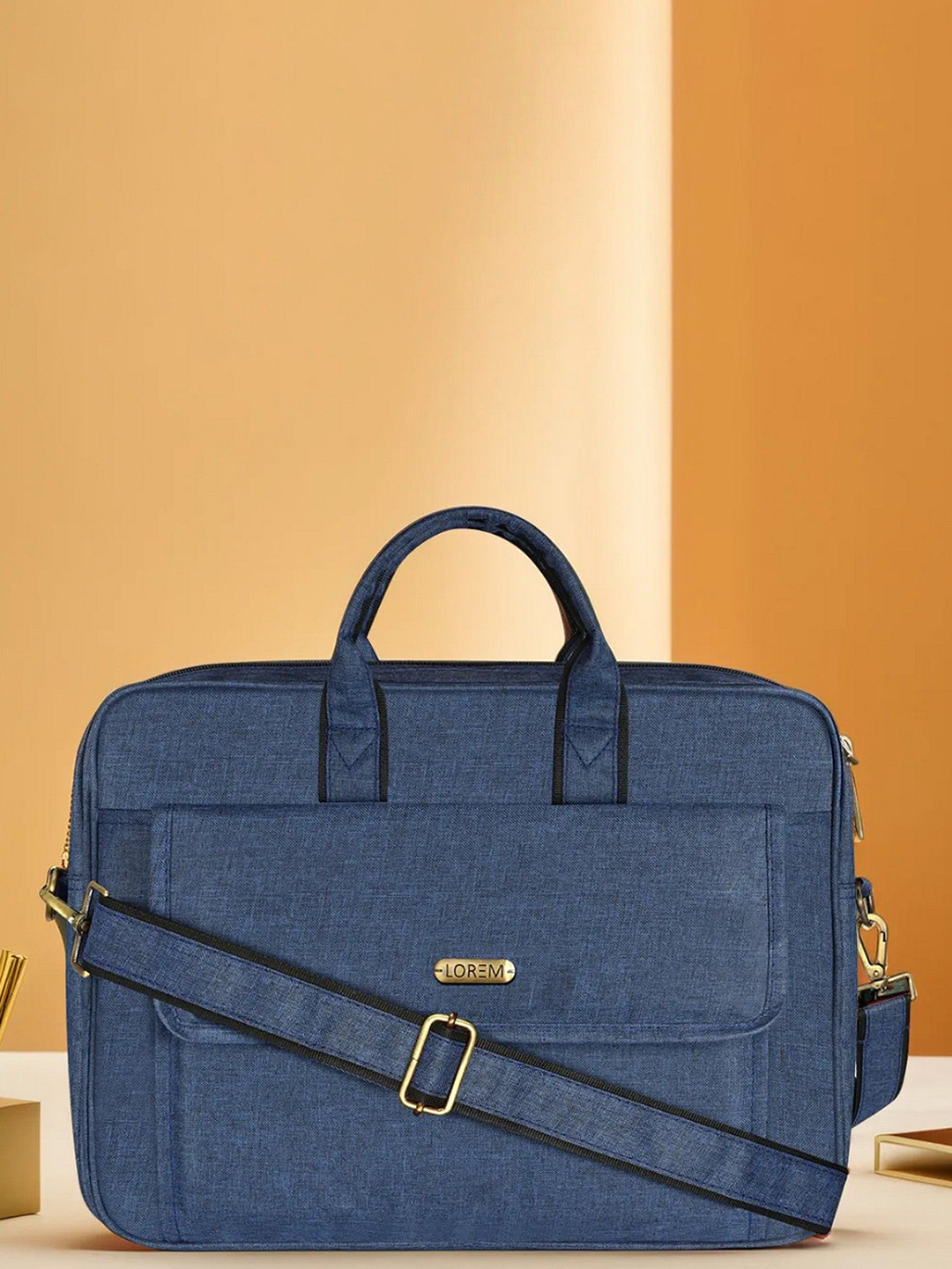 LOREM Linen  Color Linen fabric 9.44L Messenger Bag For Men BG116