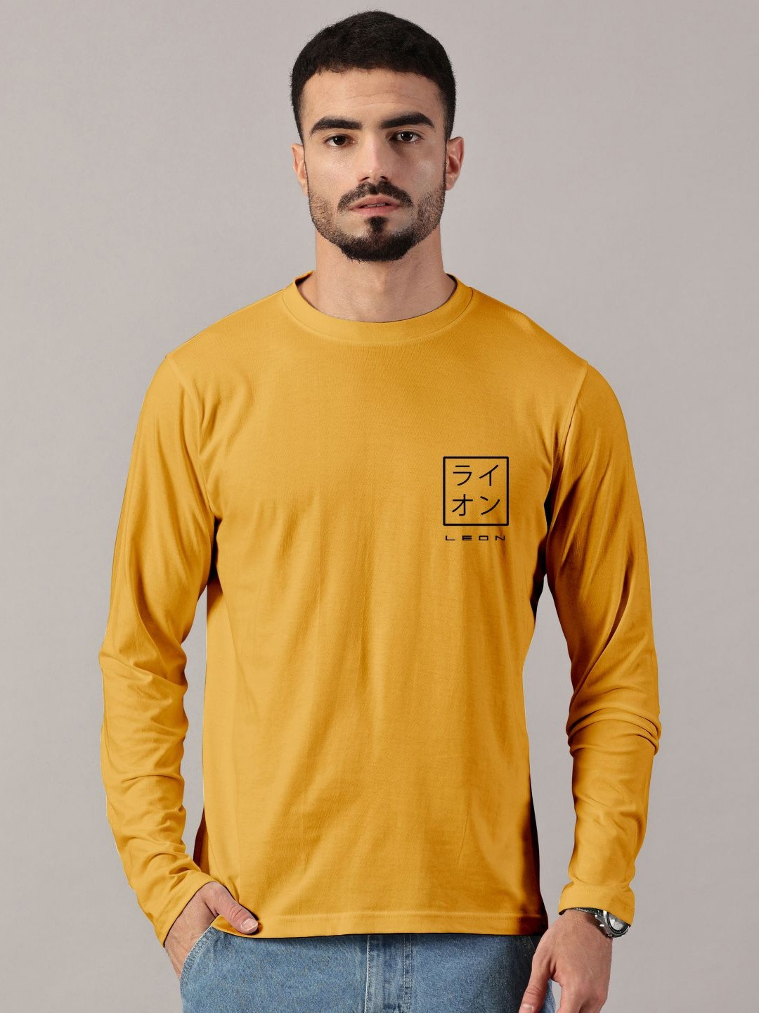 LEON Men Printed Pockets T-shirt