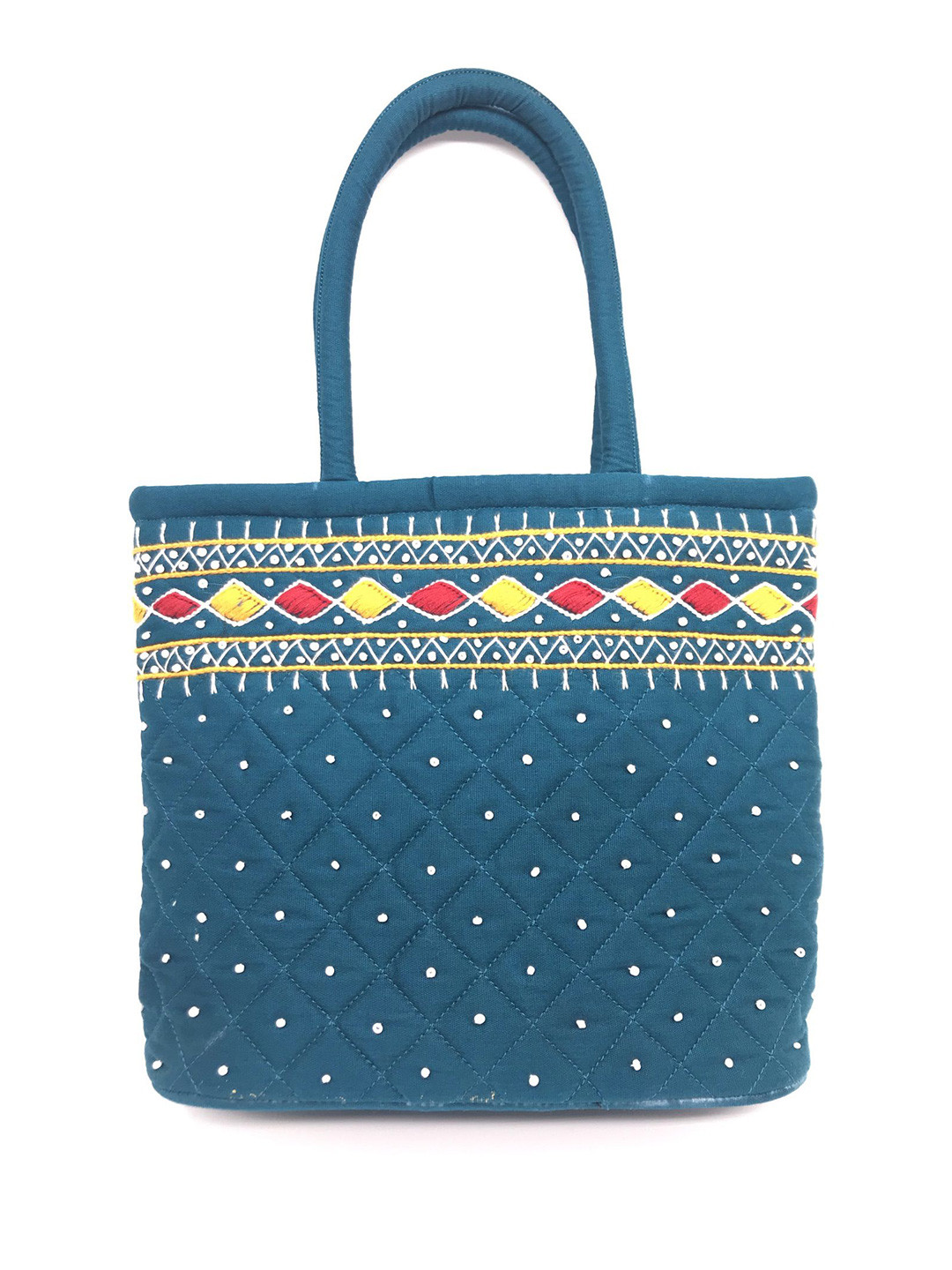 SriShopify Handicrafts Embellished Shopper Handheld Bag
