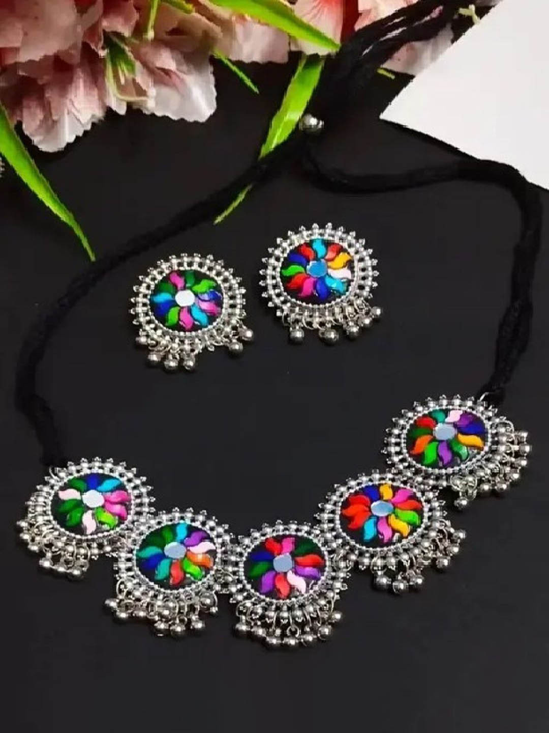 SZN Oxidized Beaded Jewellery Set
