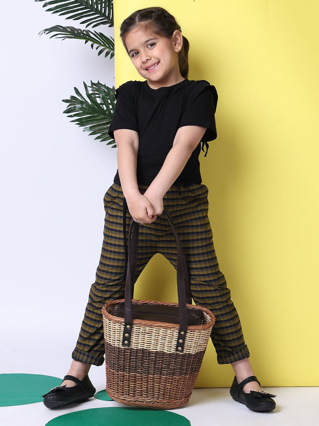 Baawri Girl Round Neck Short Sleeves Top