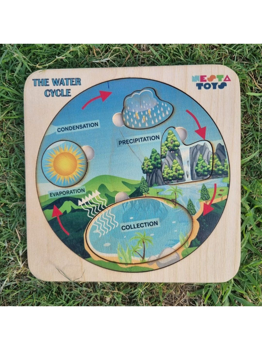 Nesta Toys 20 Pc Montessori Water Cycle Puzzle
