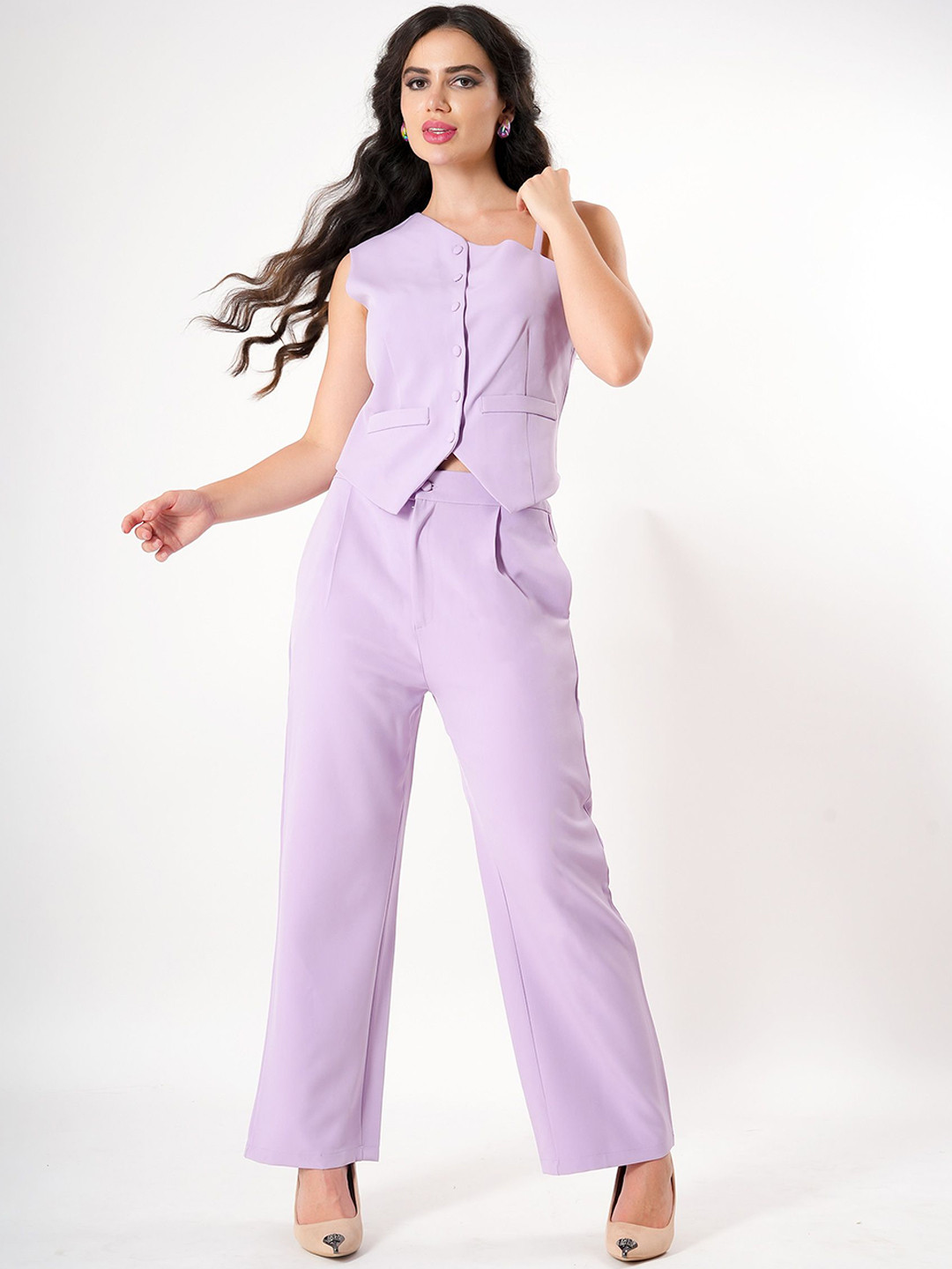 clobug One Shoulder Waistcoat & Trousers