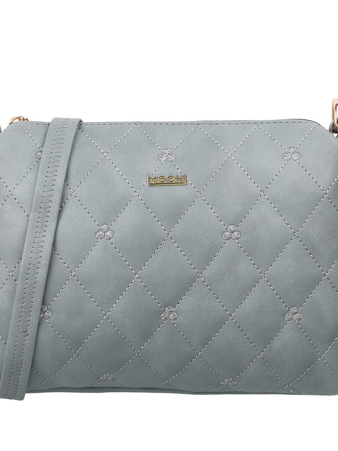 Mochi Embellished Bucket Sling Bag with Quilted