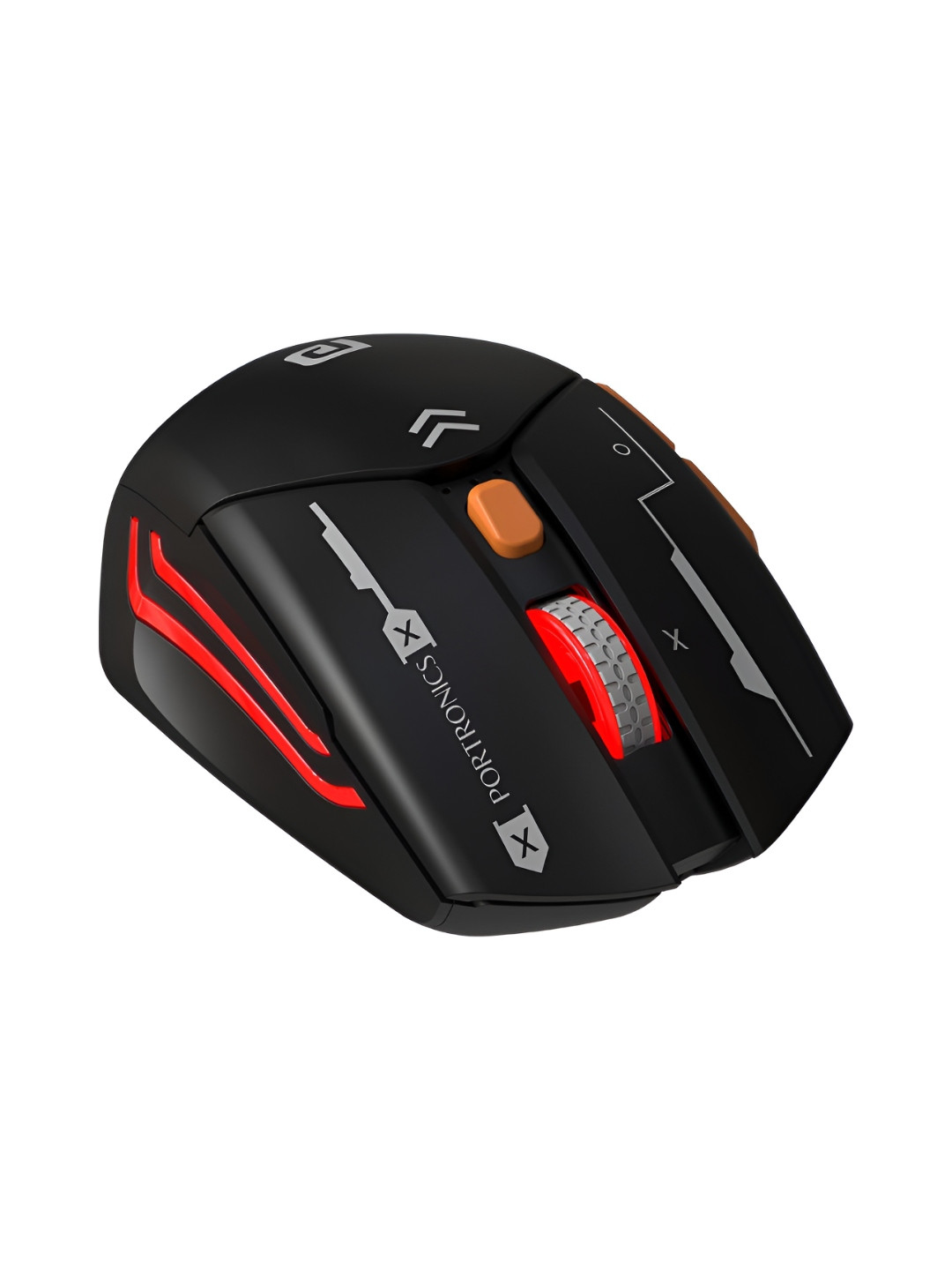 Portronics Vader Max Gaming Rechargeable Mouse BT 5.3 & 2.4 GHz 6-Buttom Adjustable DPI