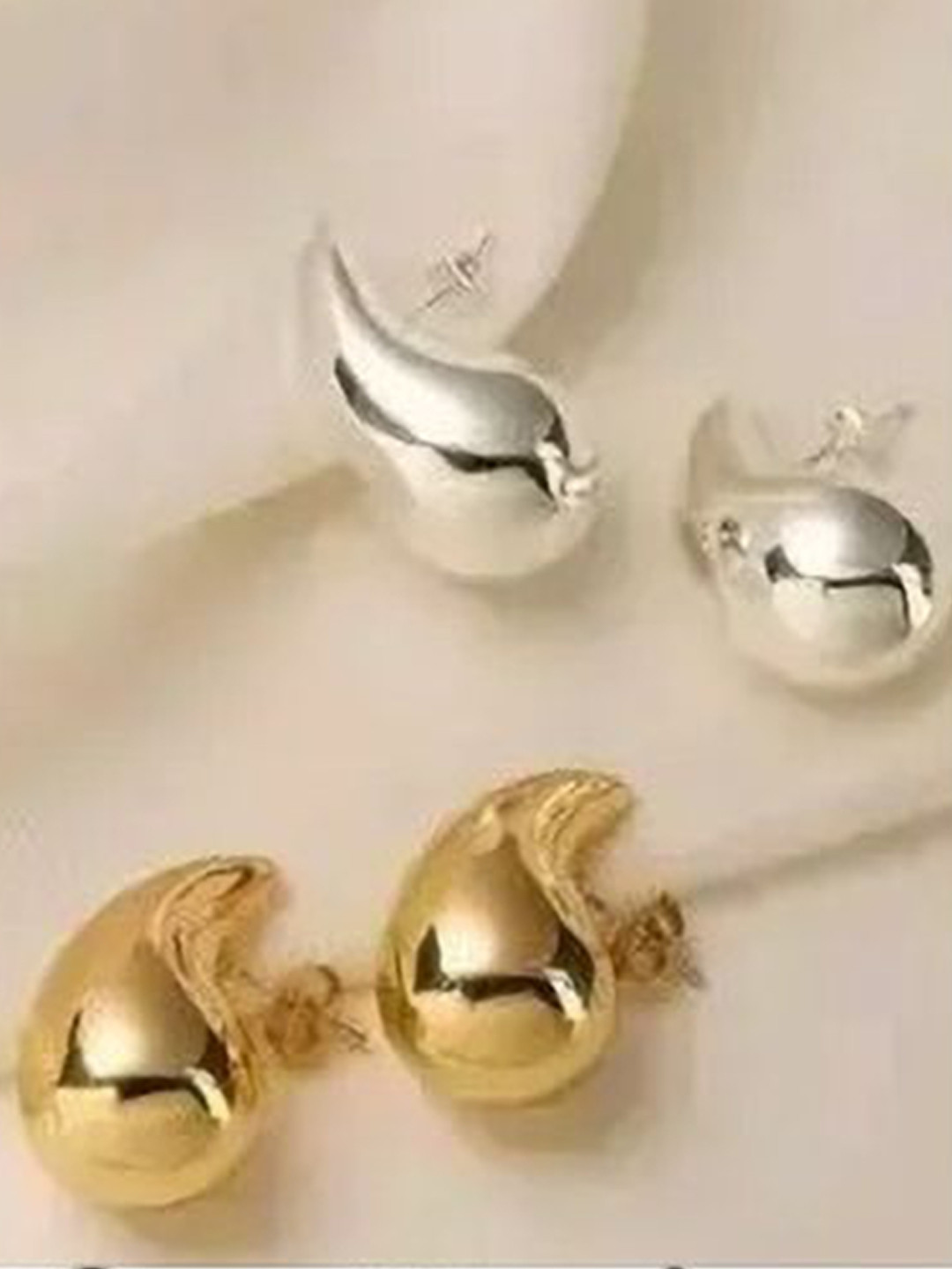 SZN Princess Feminine Set Of 2 Paisley Shaped Studs