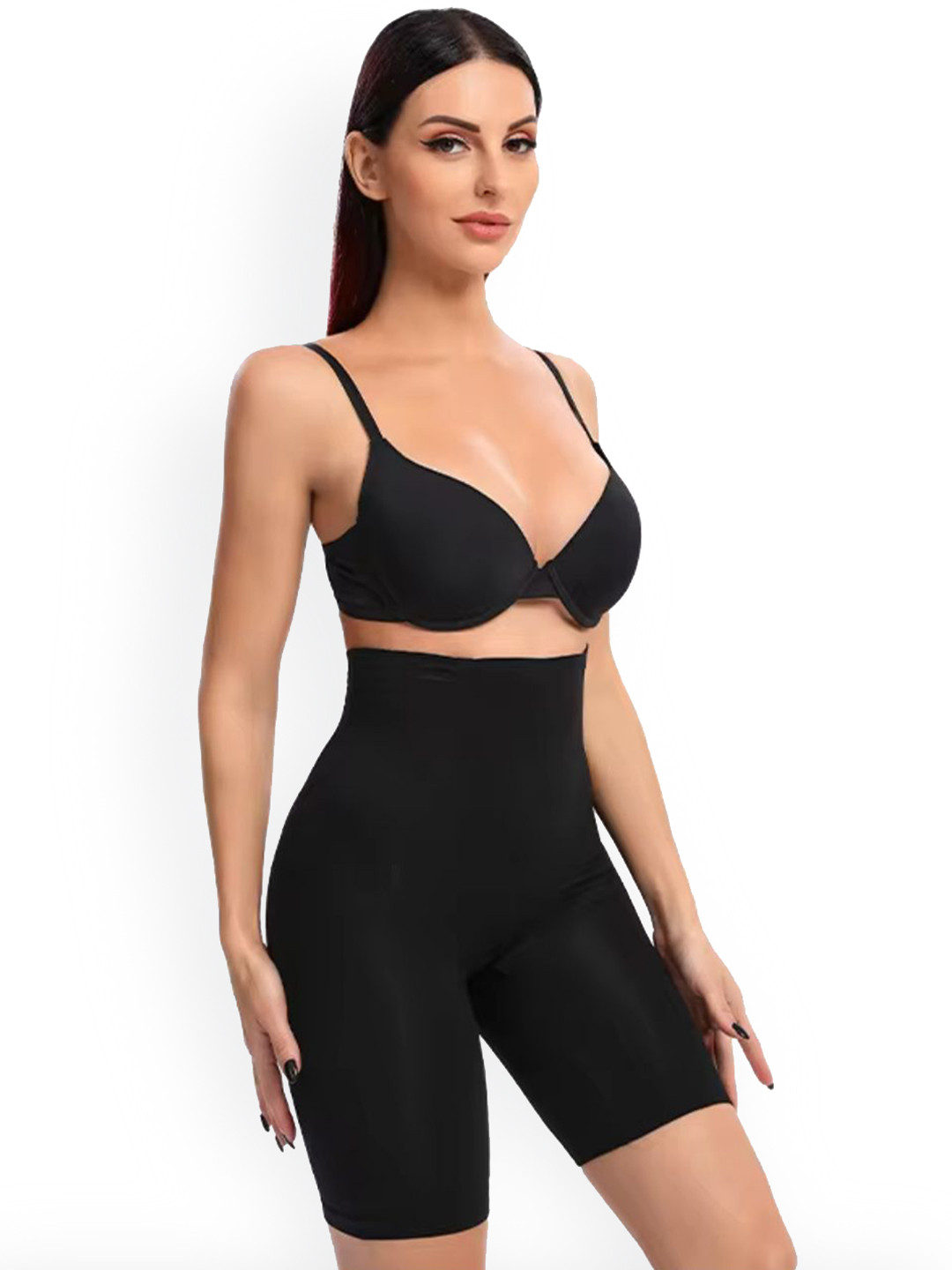 Knots N Stiches Women Cotton High-Rise Tummy Control Tummy & Thigh Shapewear