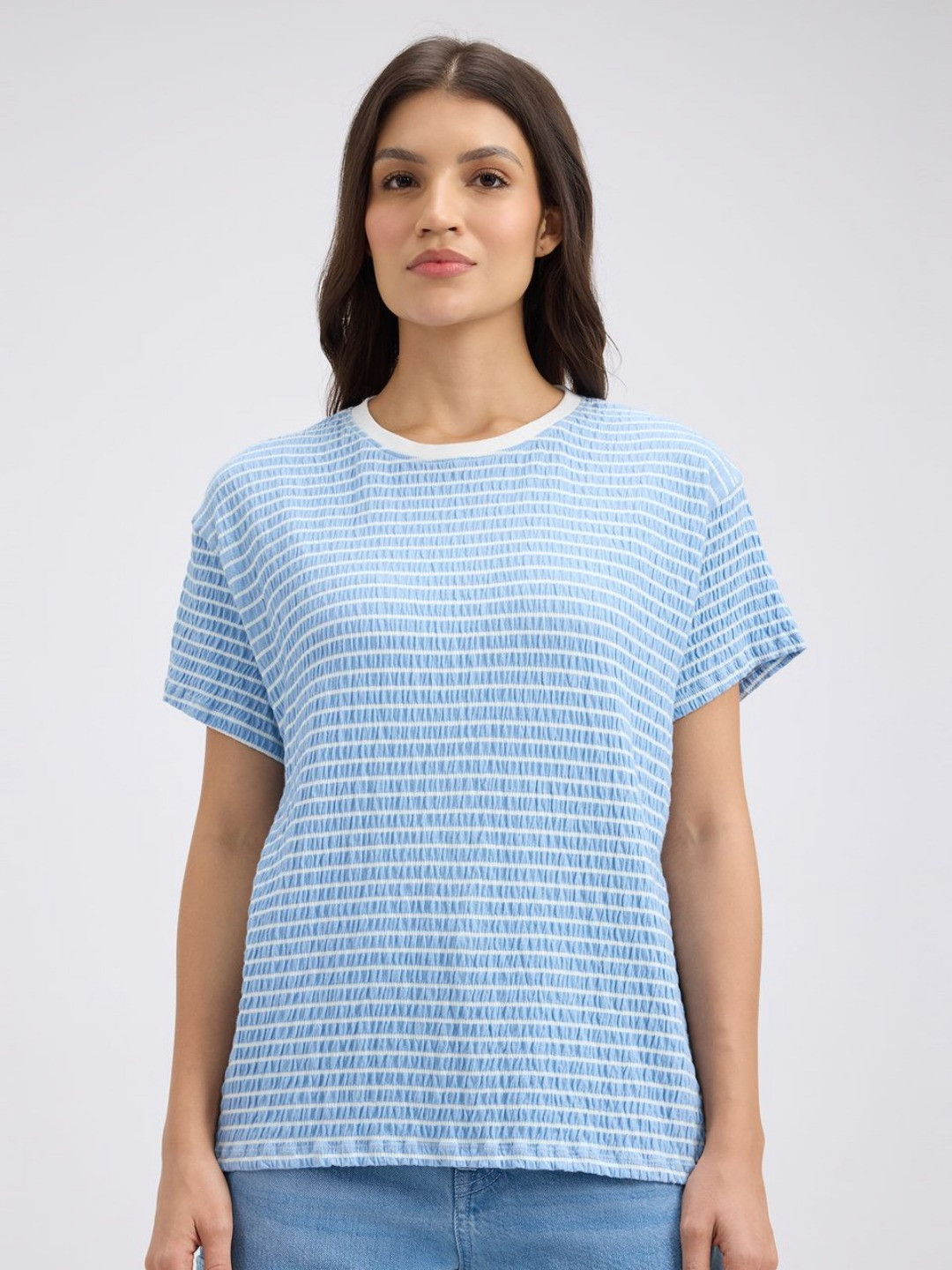 Pepe Jeans Women Striped Short Sleeves Stretch T-shirt