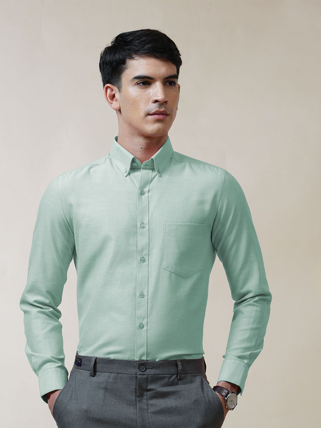 OTTO Men Trim Slim Fit Opaque Casual Shirt