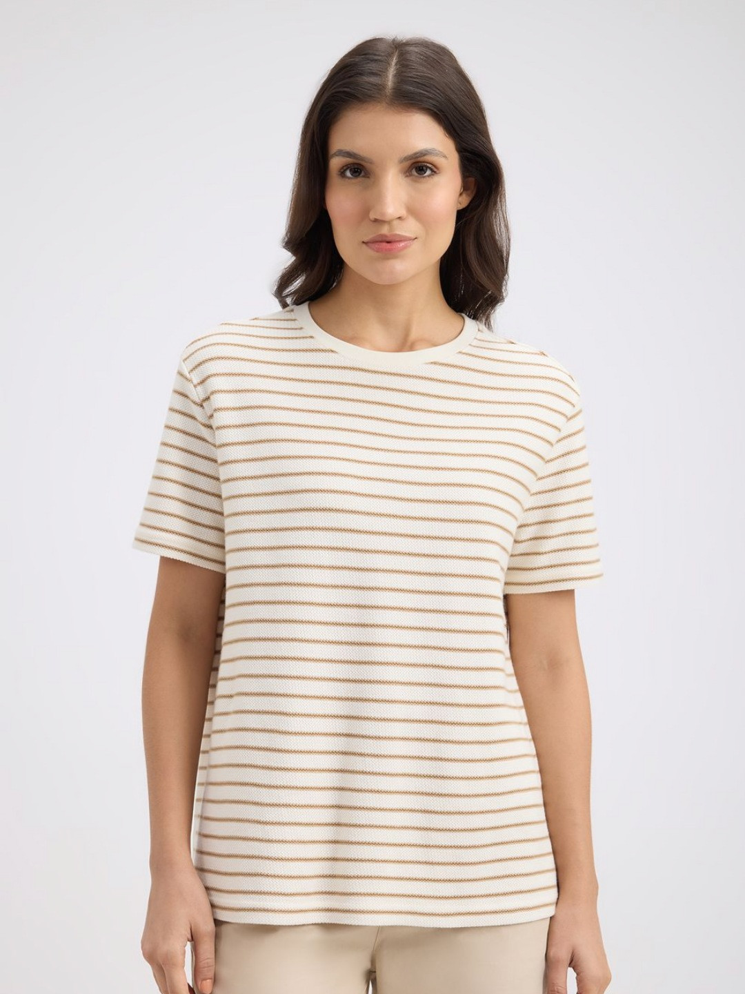 Pepe Jeans Women Striped Pure Cotton T-shirt