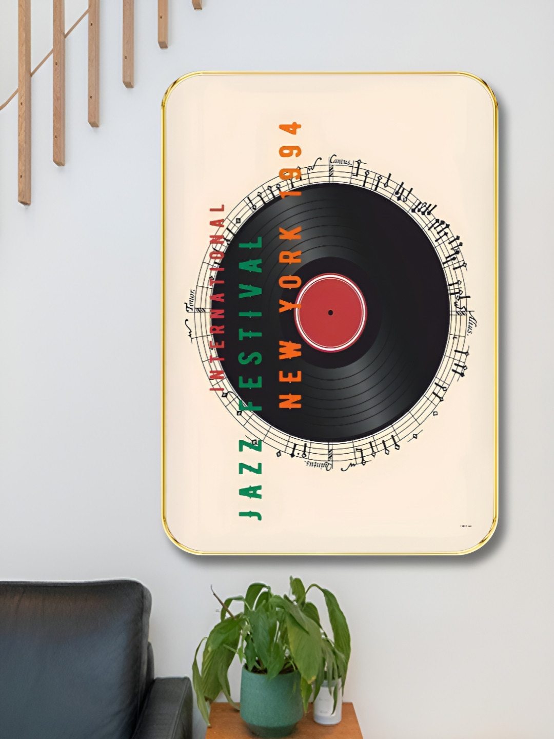 Livin'luxe White & Black Wooden Abstract Wall Art