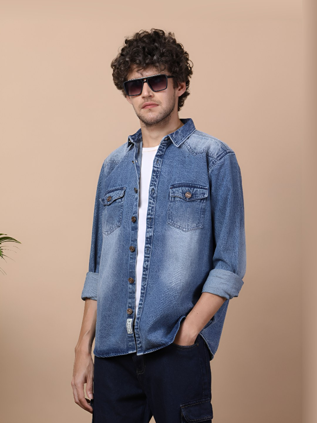 Kuons Avenue Denim Casual Shacket