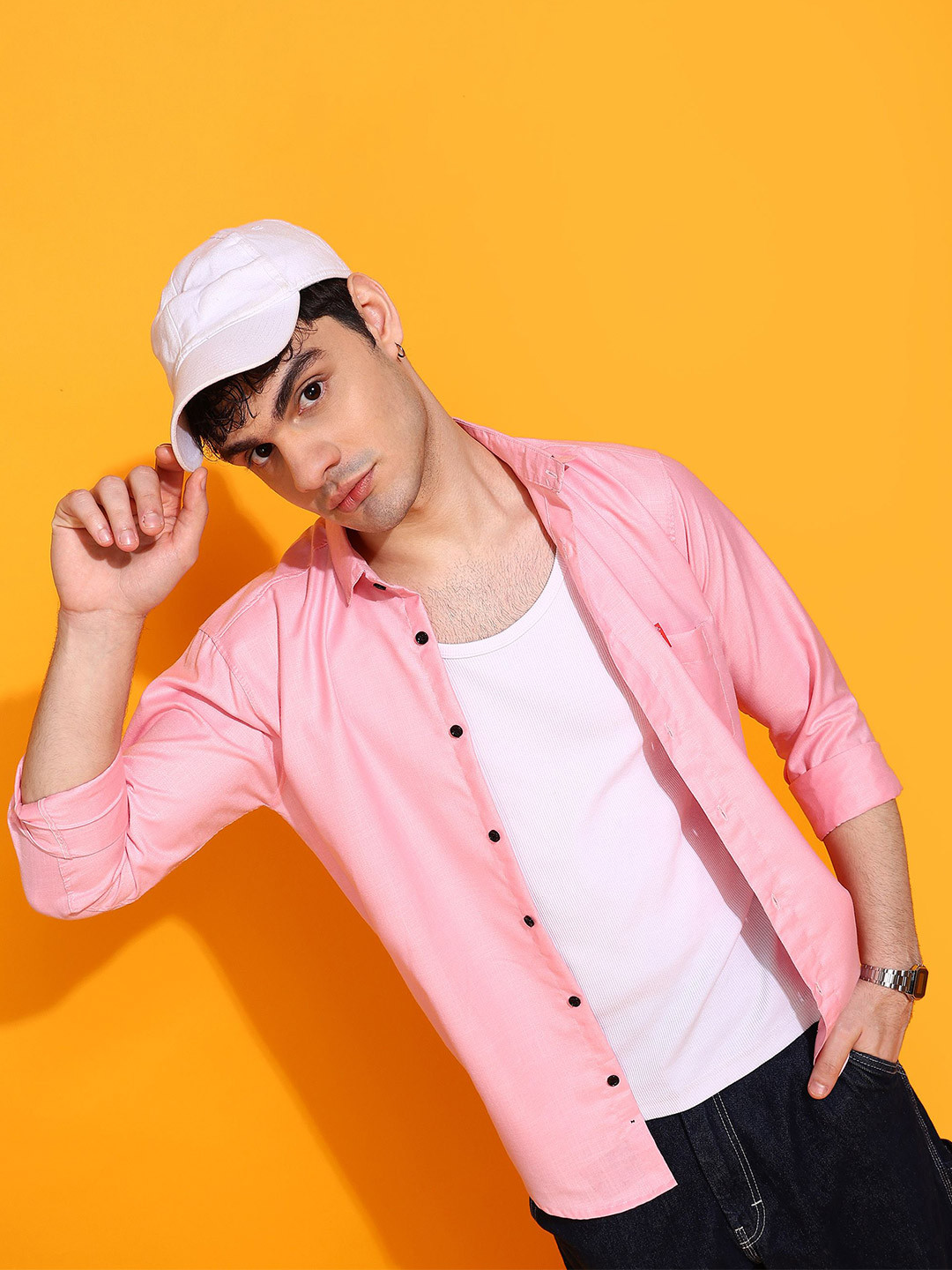 SURHI Men Comfort Semi Sheer Casual Shirt