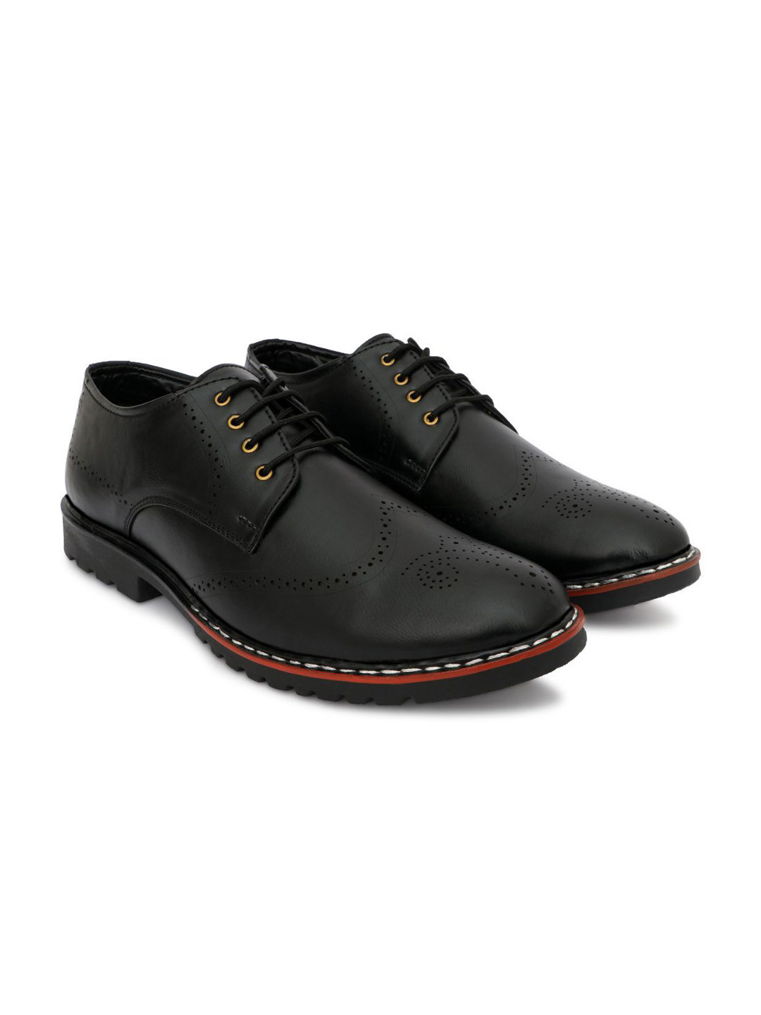 Woyak Men Textured Formal Brouges
